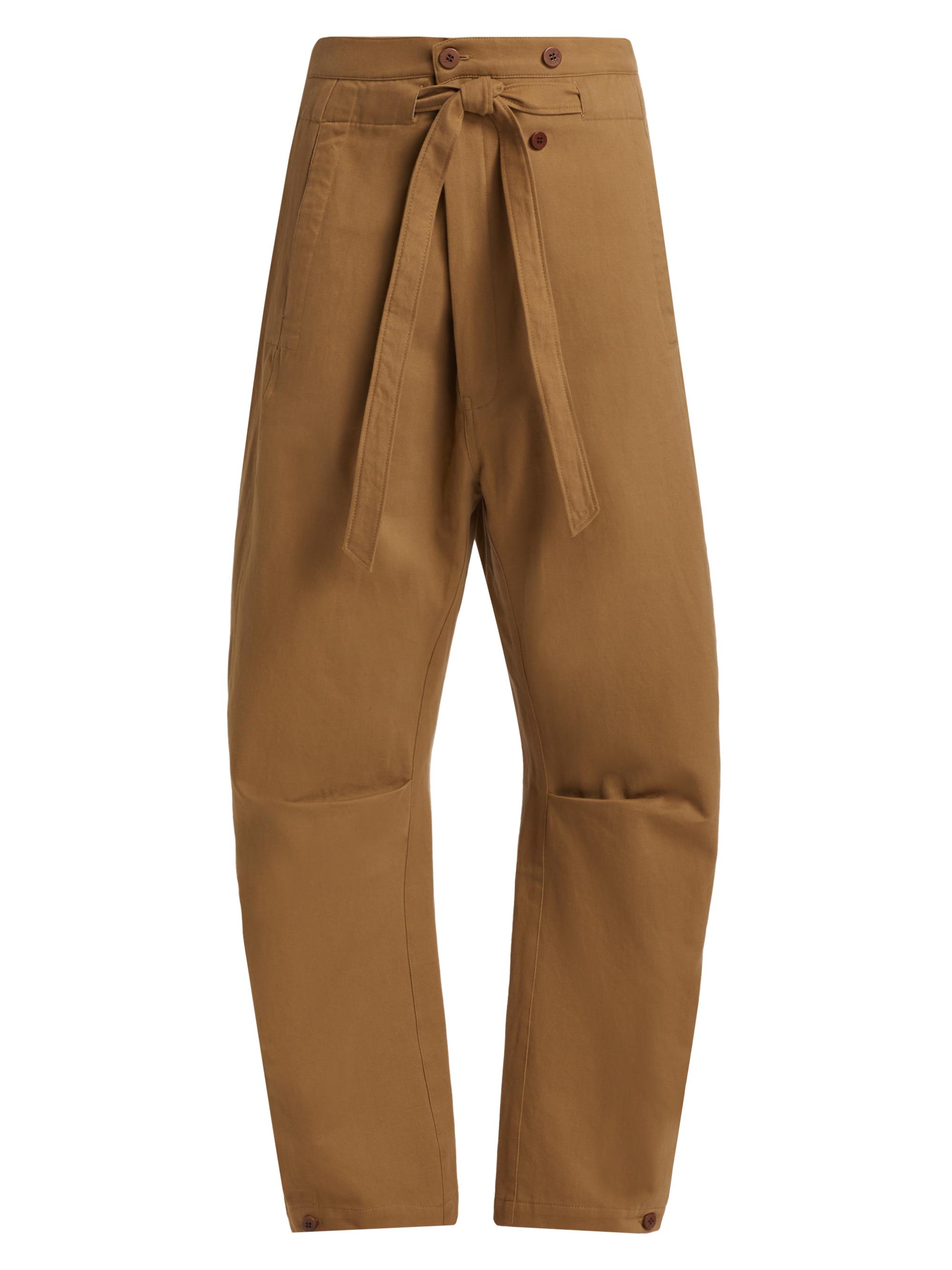Nili Lotan Emerson Stretch-Cotton Wide-Leg Crop Pants | Saks Fifth