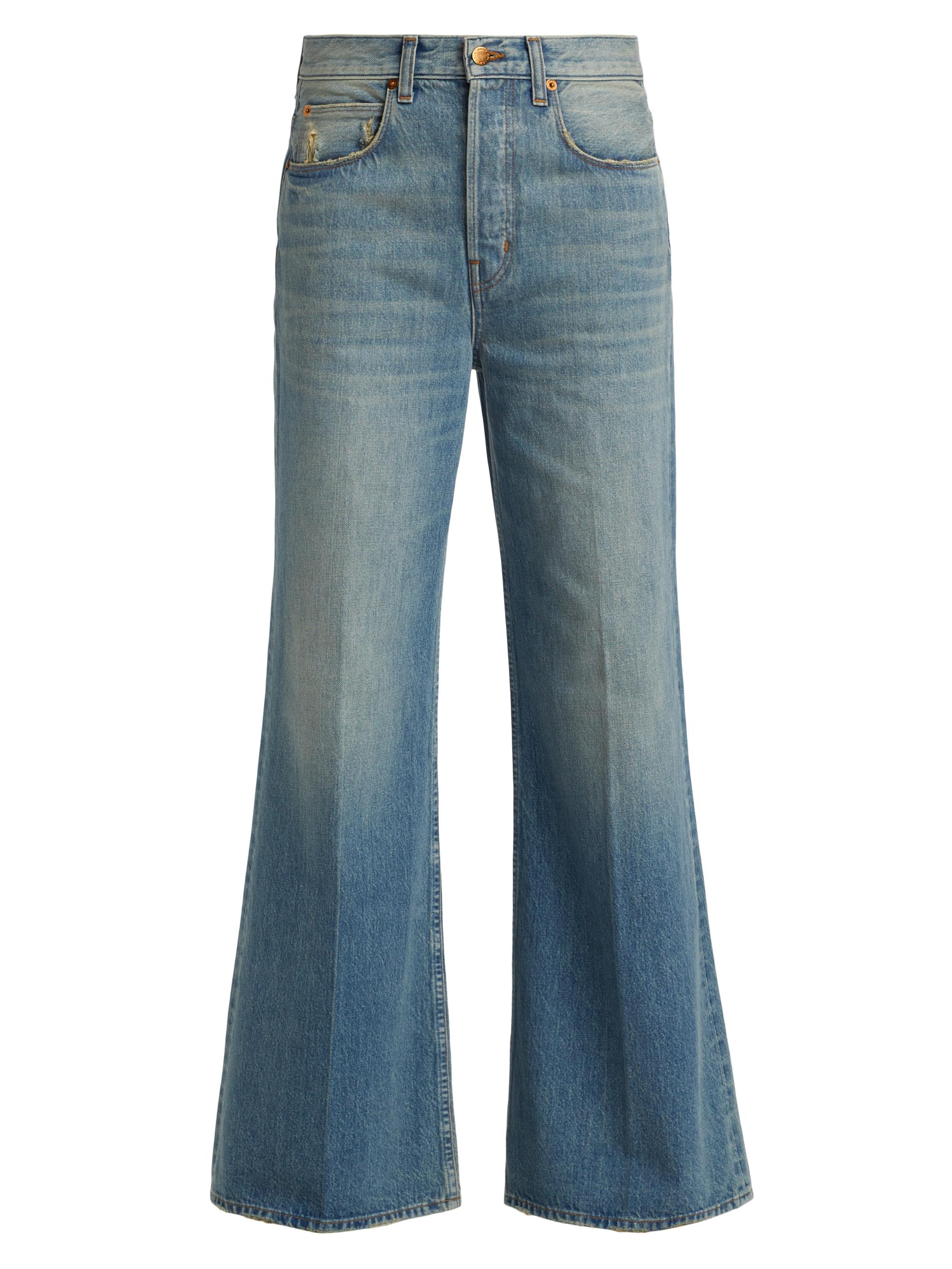 Jamie Haller Women's Lax Mid-Rise Wide-Leg Jeans - Worn Indigo
