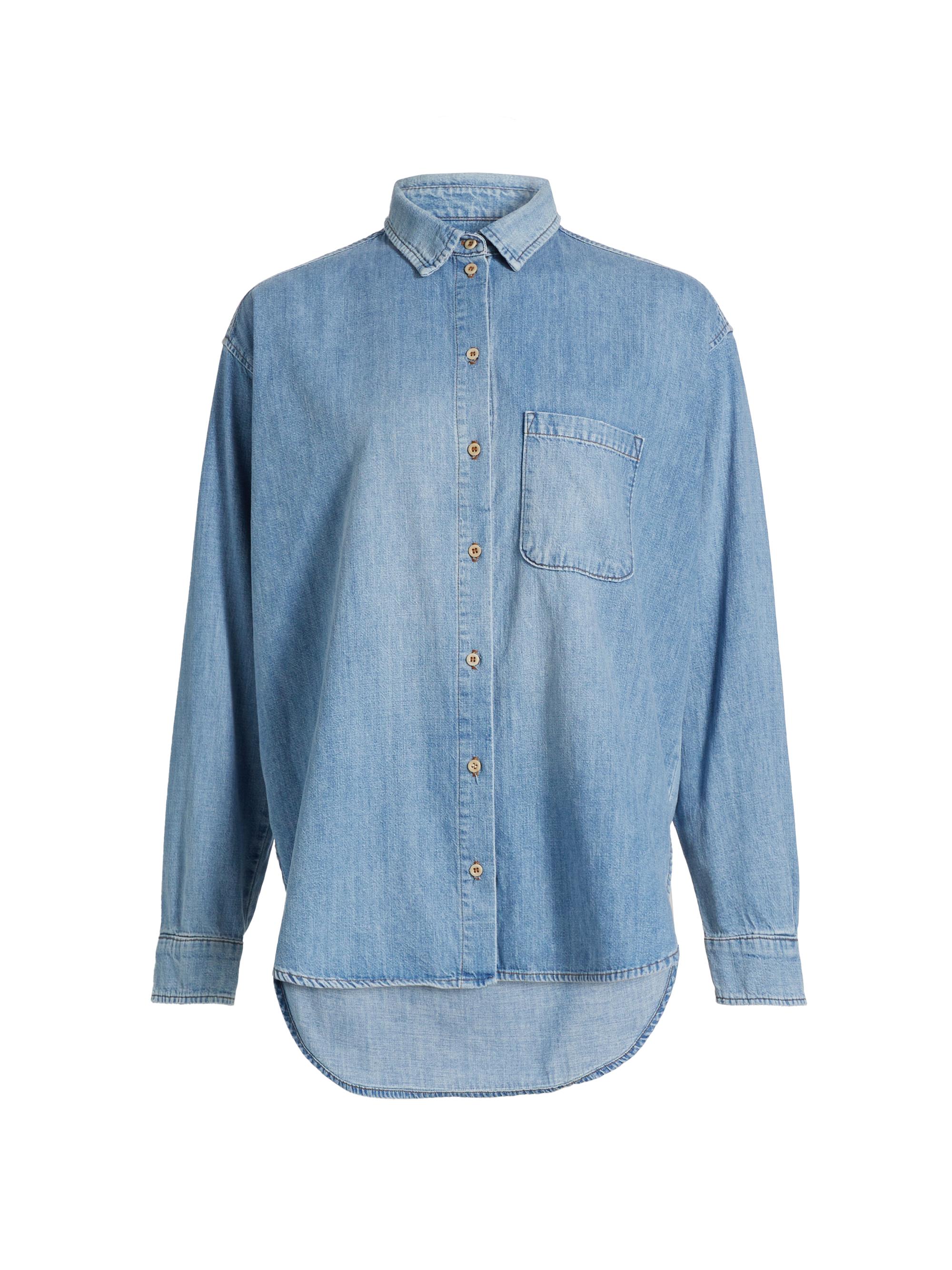 Jamie Haller Women's Essential Chambray Button-Front Shirt - Timeworn Indigo