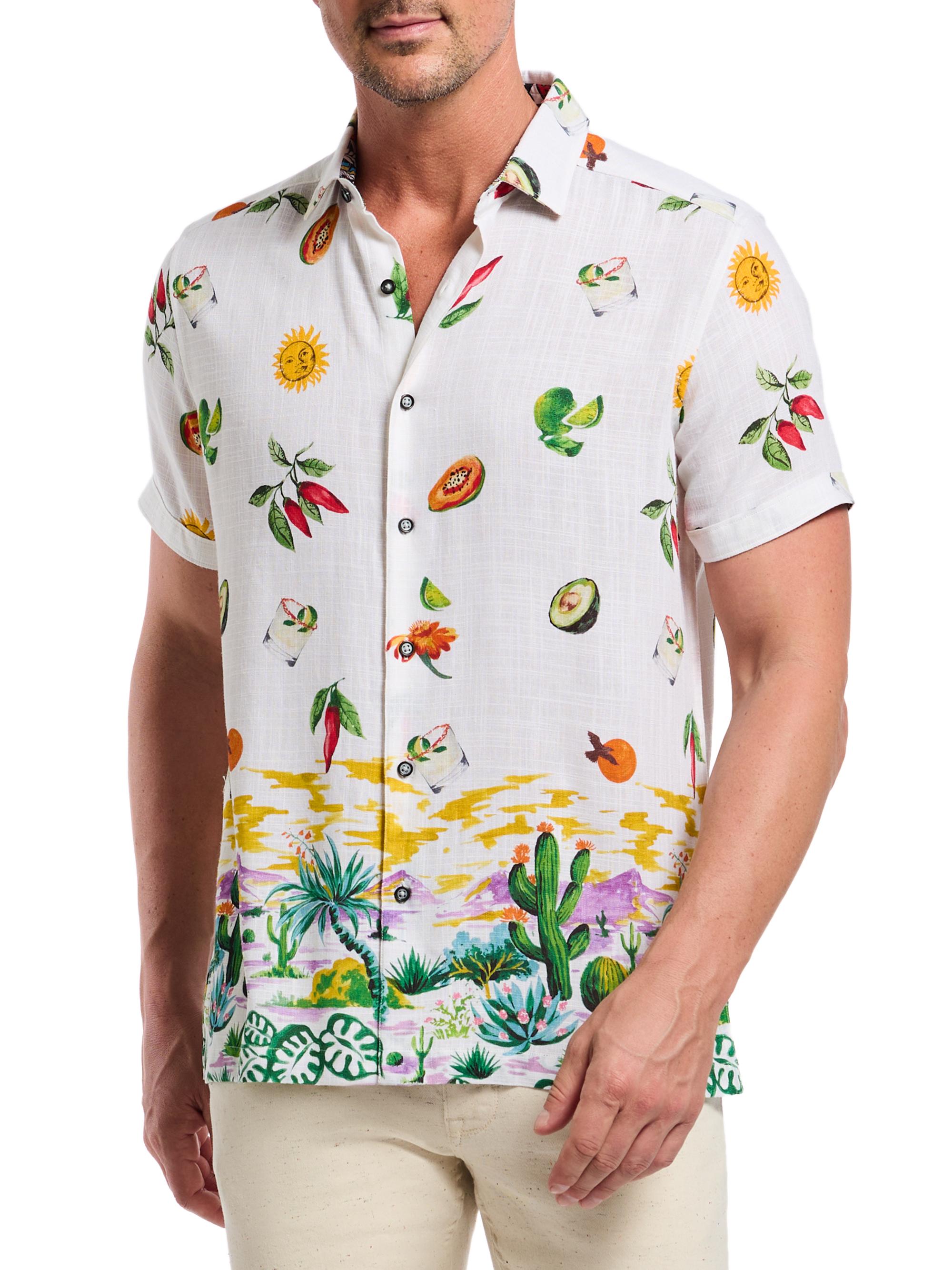 Robert Graham Men's Mezcal Abstract Woven Shirt