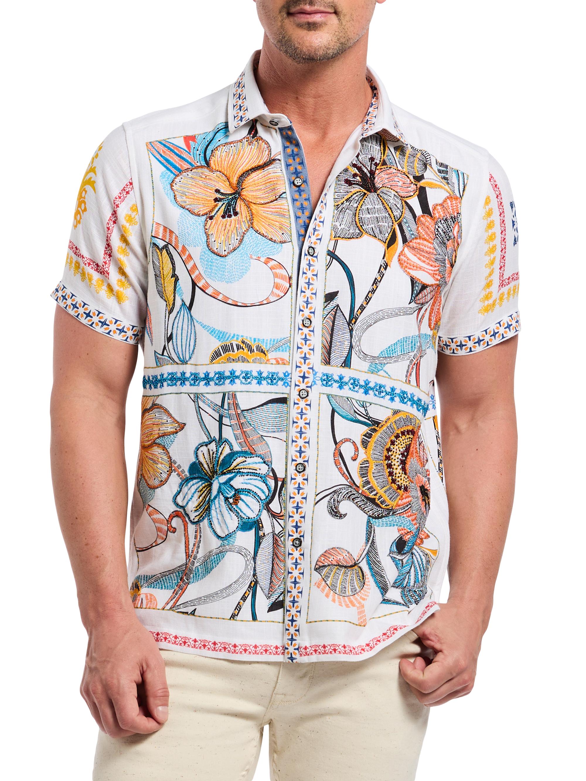 Robert Graham Men's Manzu Abstract Woven Shirt