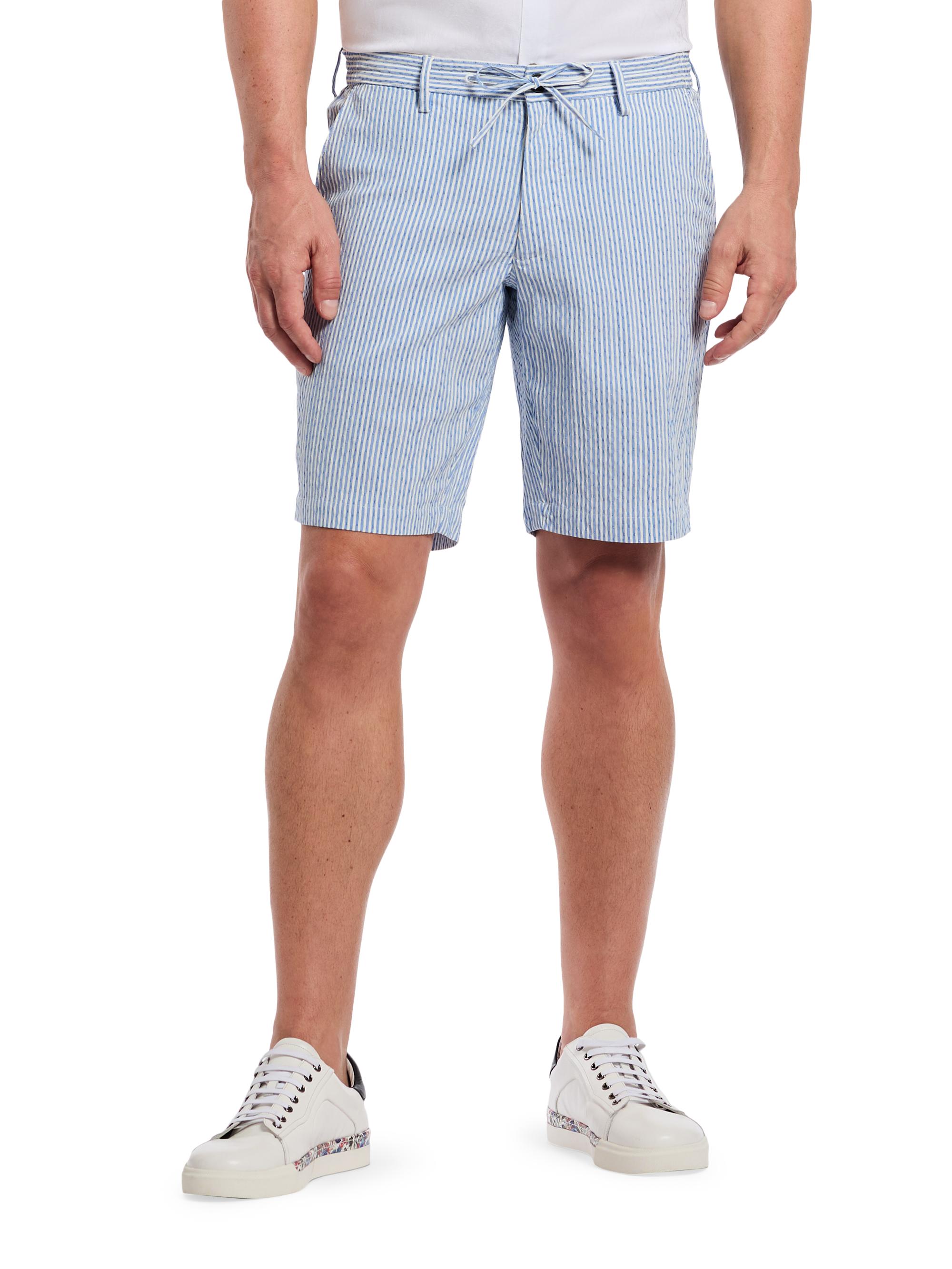 Fornillo Striped Woven Drawstring Shorts