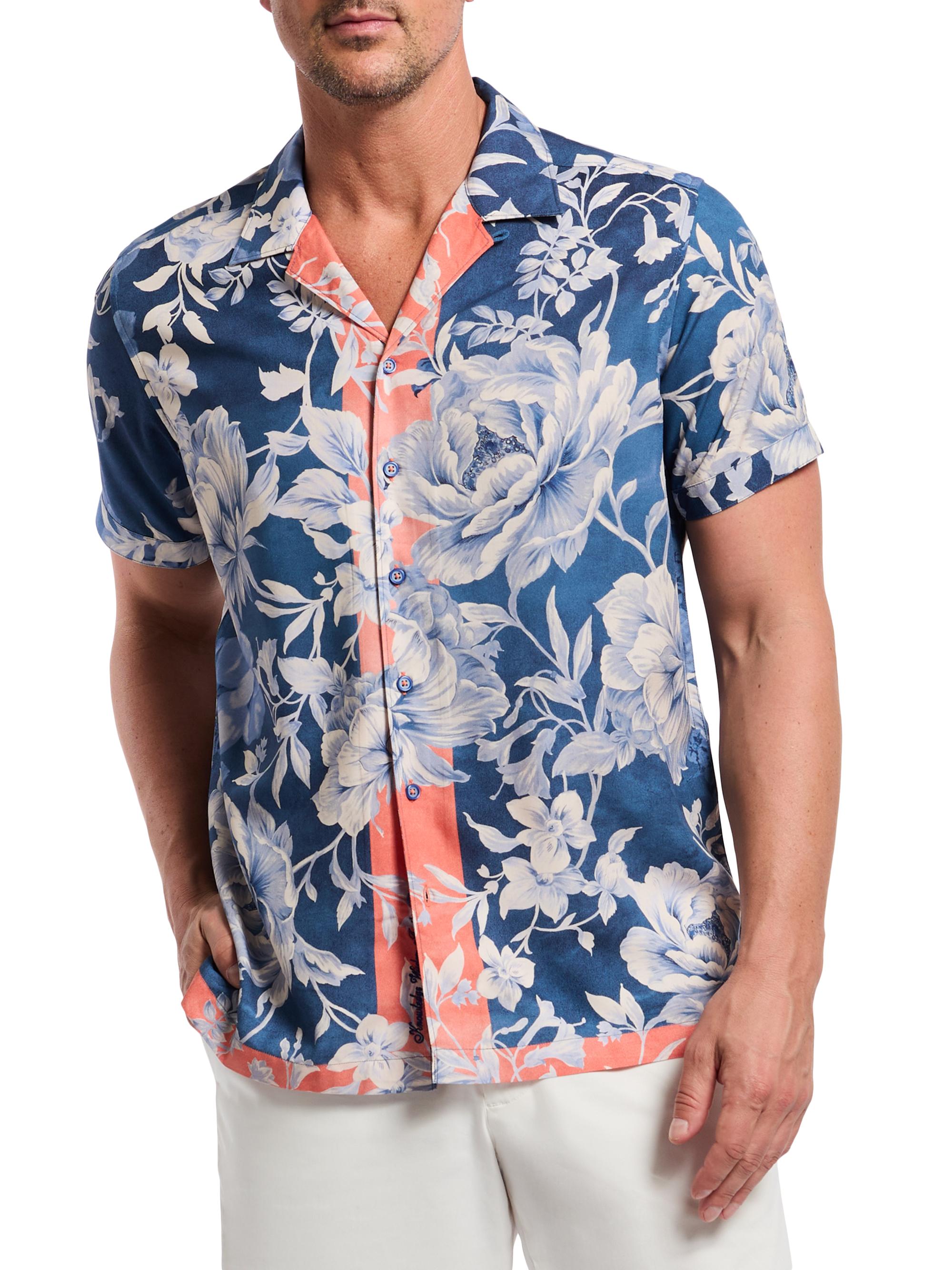 Robert Graham Men's Malta Floral Woven Shirt - Navy