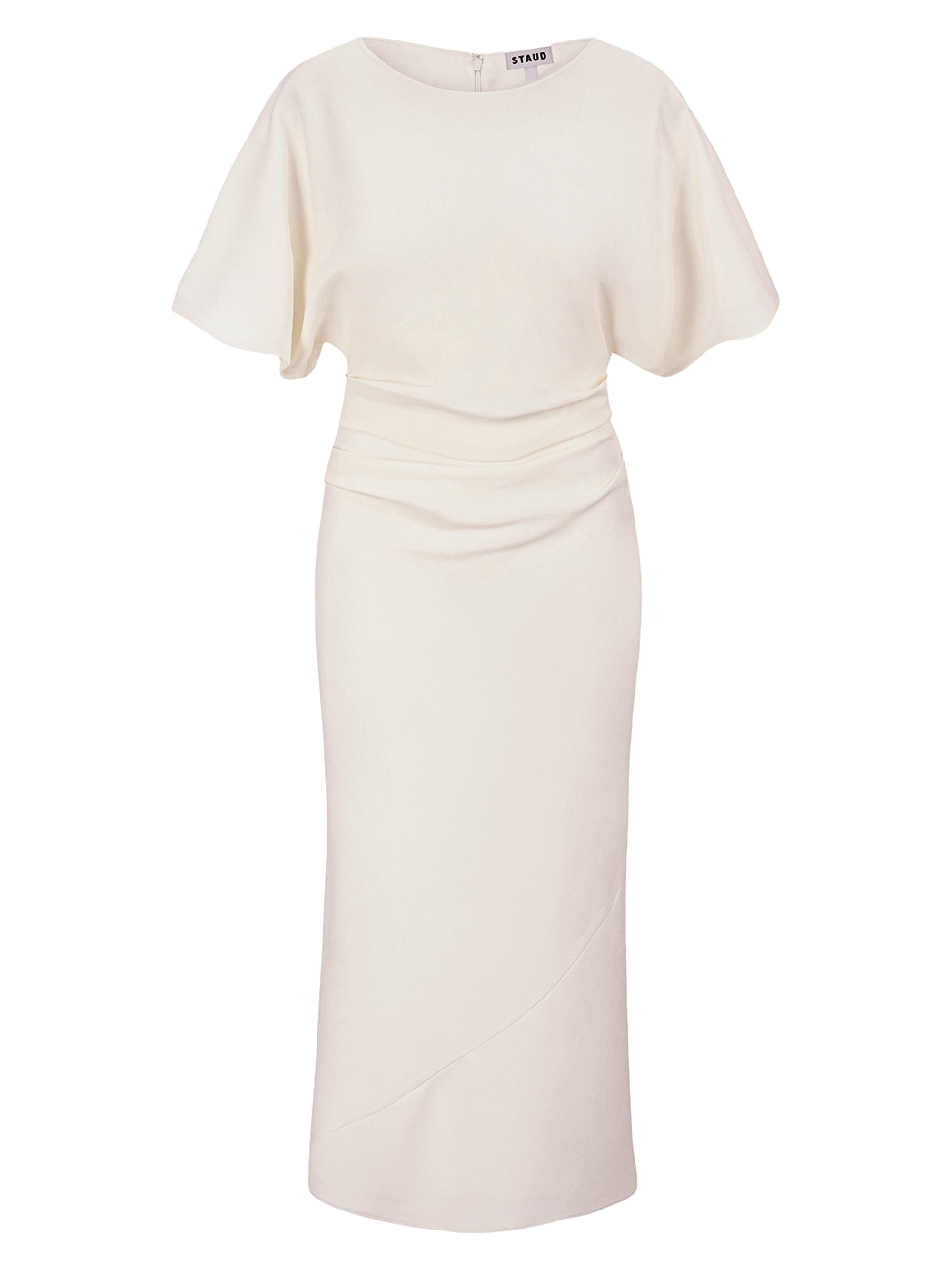 Staud Women's Amelie Linen-Blend Sheath Midi-Dress - Natural