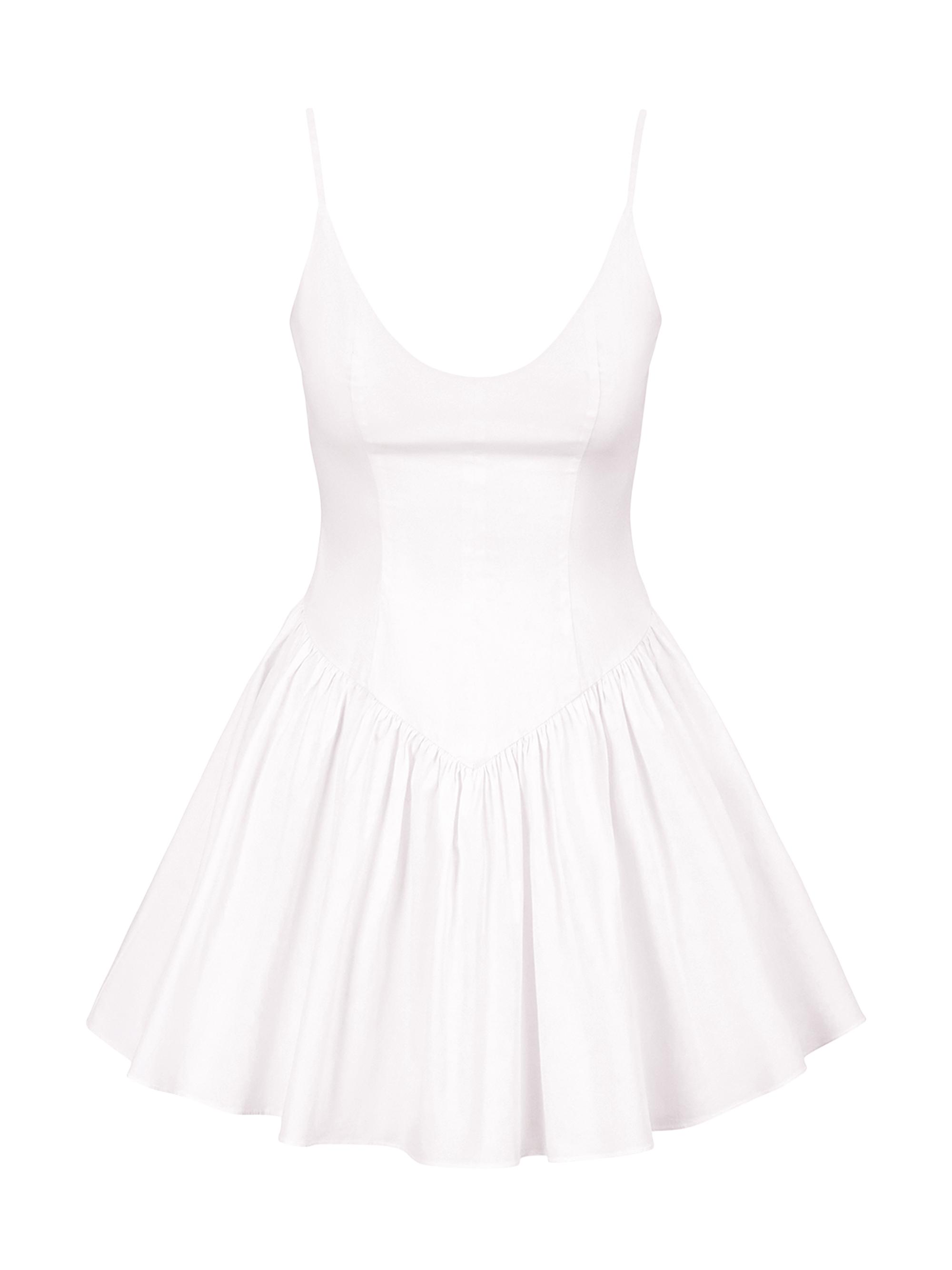 Dena Stretch-Cotton Sleeveless Minidress