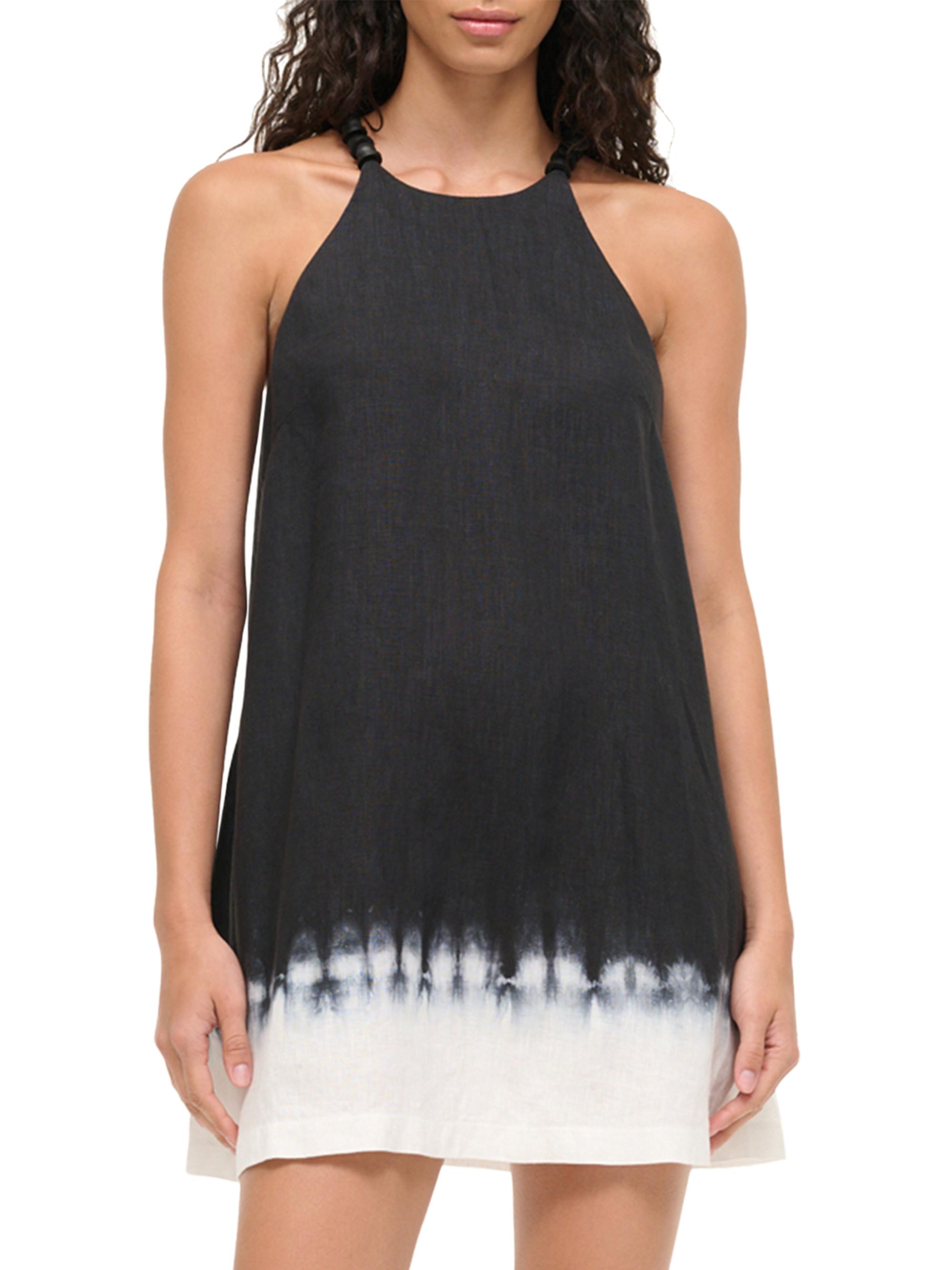 Staud Cabo Dip-Dyed Linen A-Line Minidress | Saks Fifth Avenue