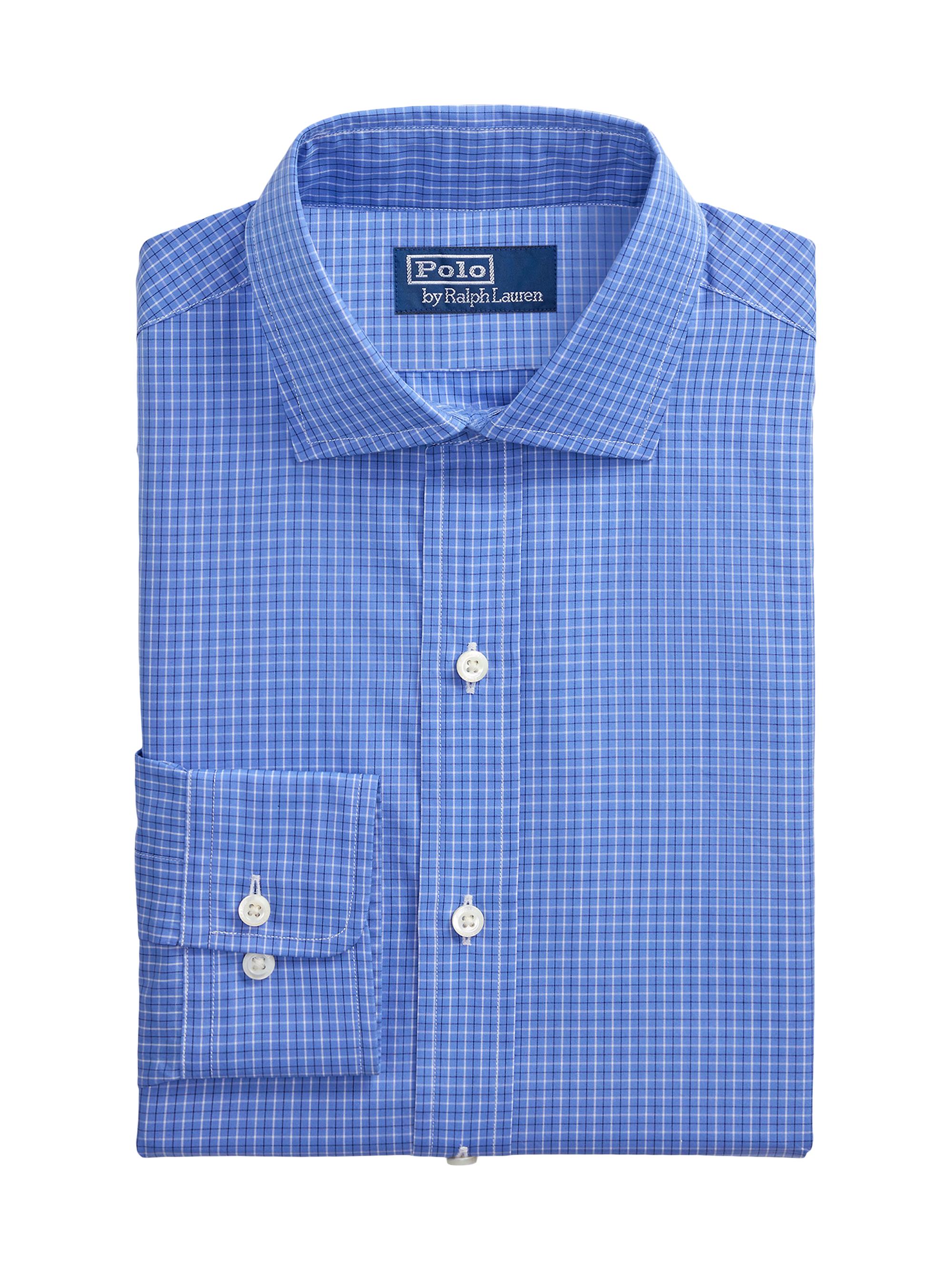 Polo Ralph Lauren Men's Classic-Fit Checked Cotton Poplin Shirt - Blue Multi