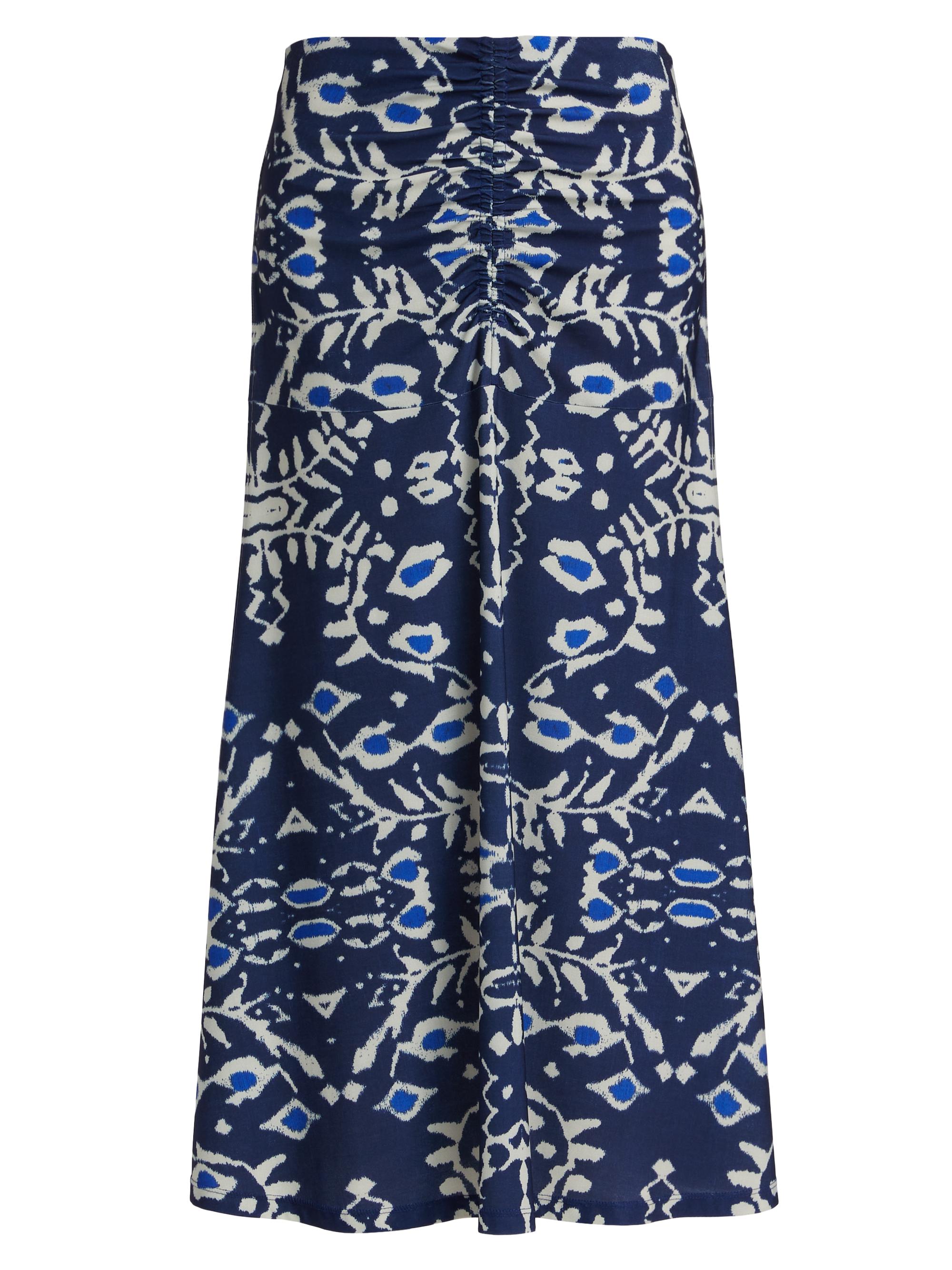 Maria Cher Women's Ensenada Meg Printed Midi-Skirt - Marine