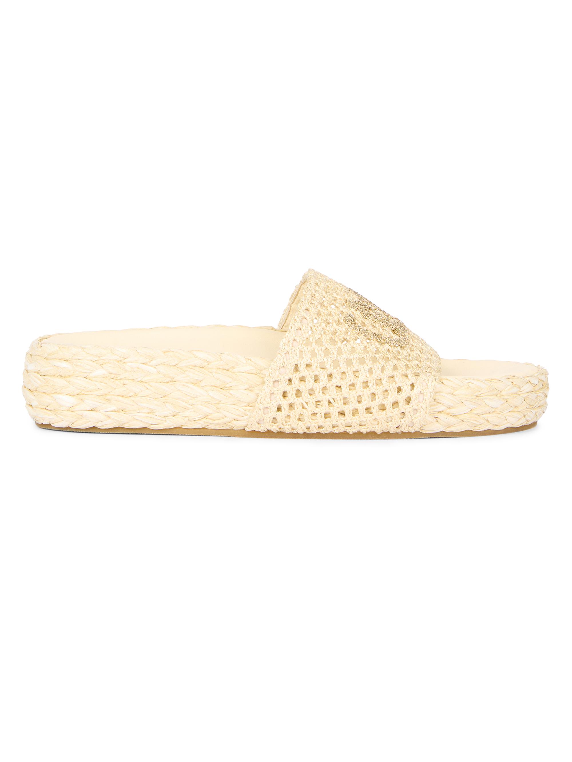 Chloé Women's Isla Logo Espadrille Sandals - Natural Brown