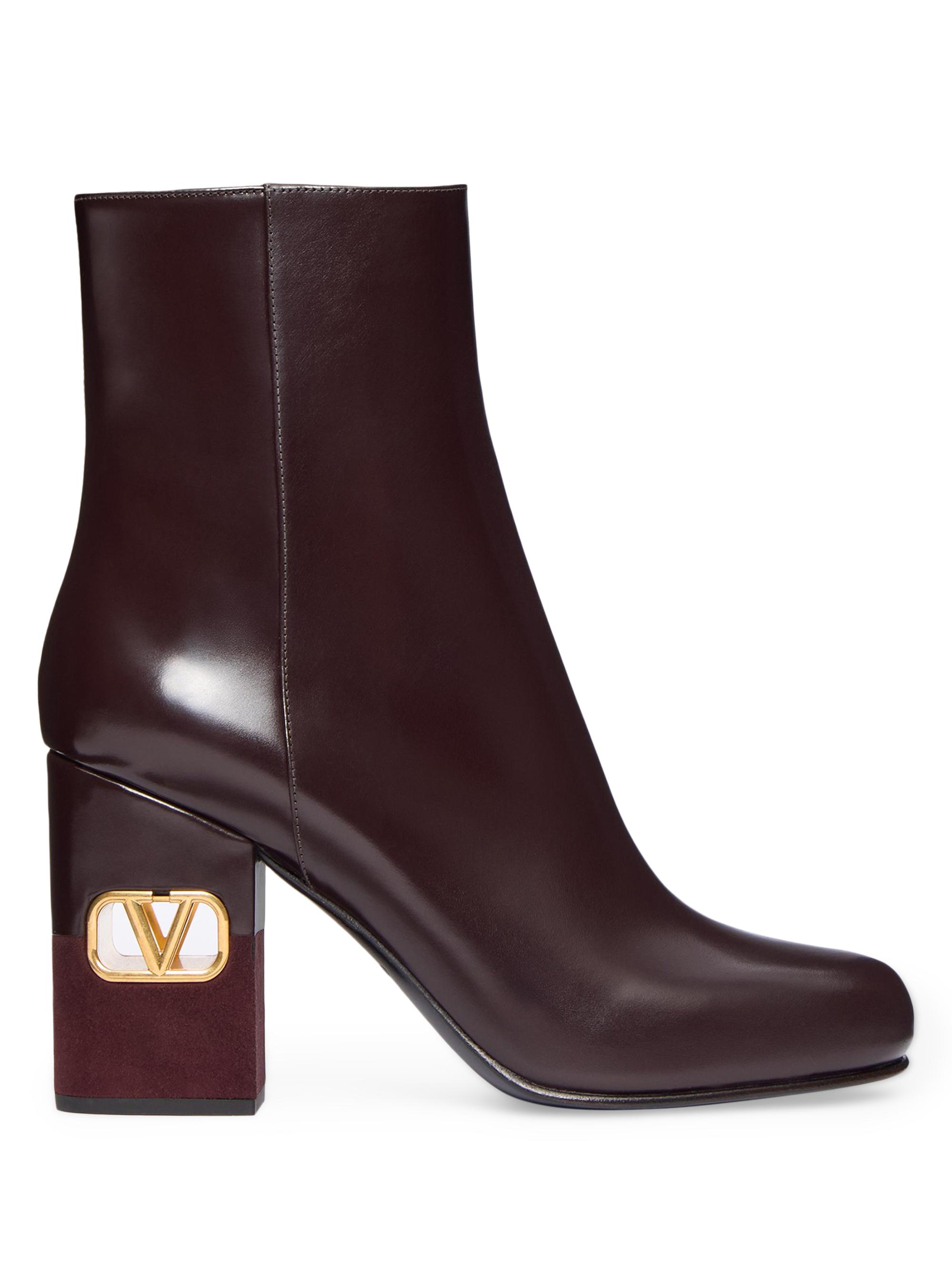 Valentino Garavani Heritage Ankle Boots in Calfskin 90MM | Saks