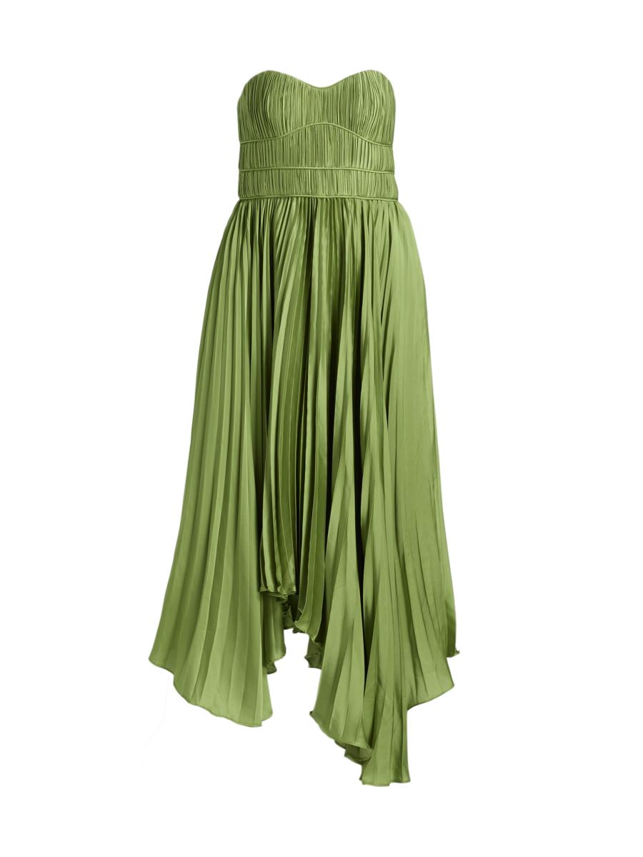 Amur Juliett Pliss Midi-Dress | Saks Fifth Avenue