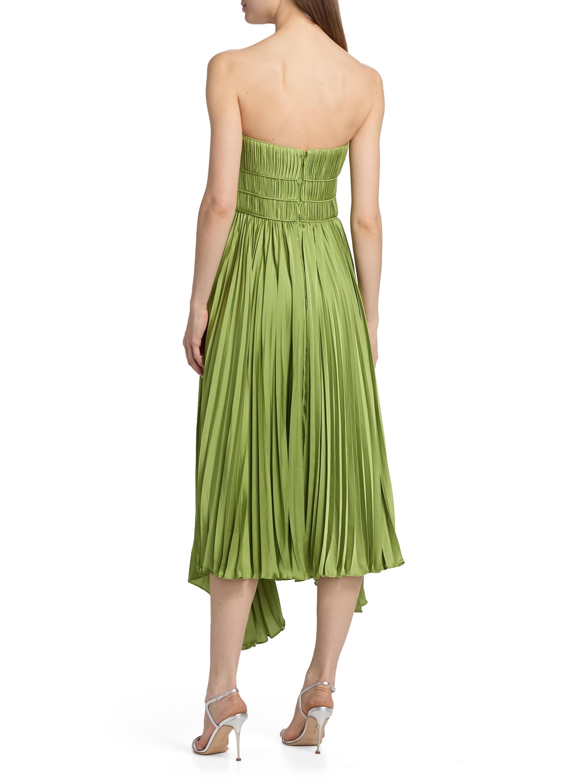 Amur Juliett Pliss Midi-Dress | Saks Fifth Avenue
