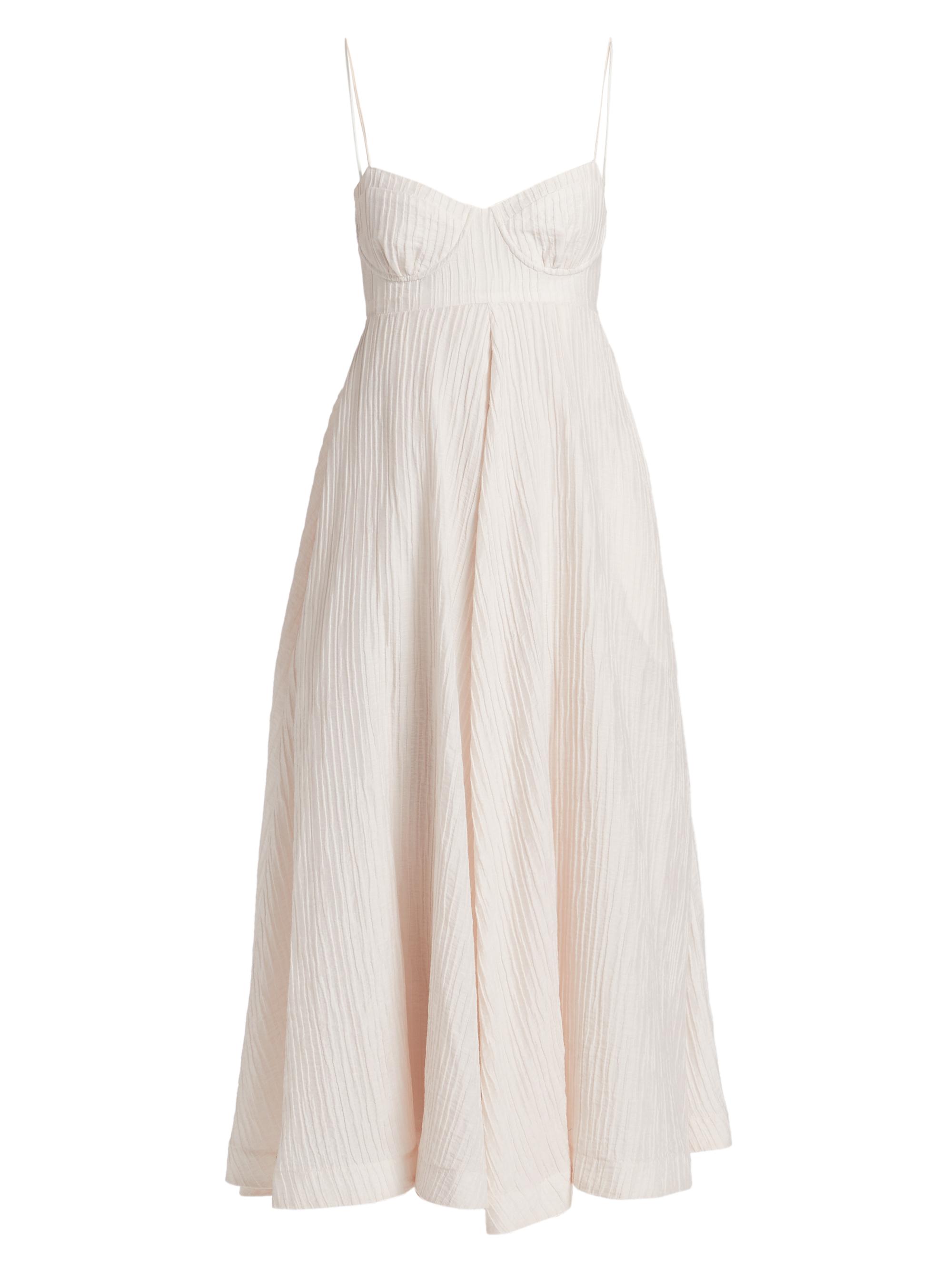 Amur Women's Jill Textured Midi-Dress - Sea Salt