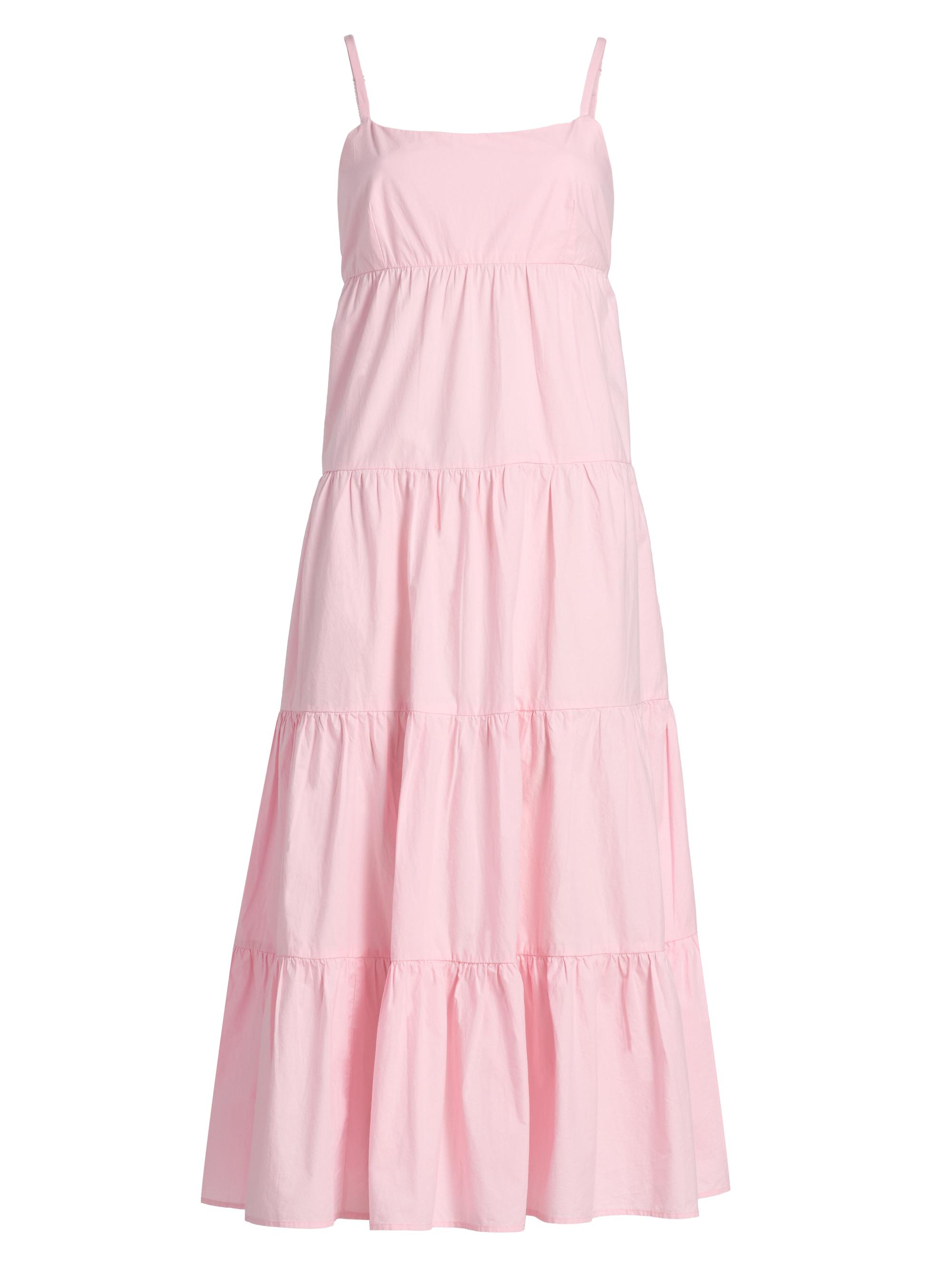 Xirena Women's Hazel Cotton Tiered Midi-Dress - Gloss Pink