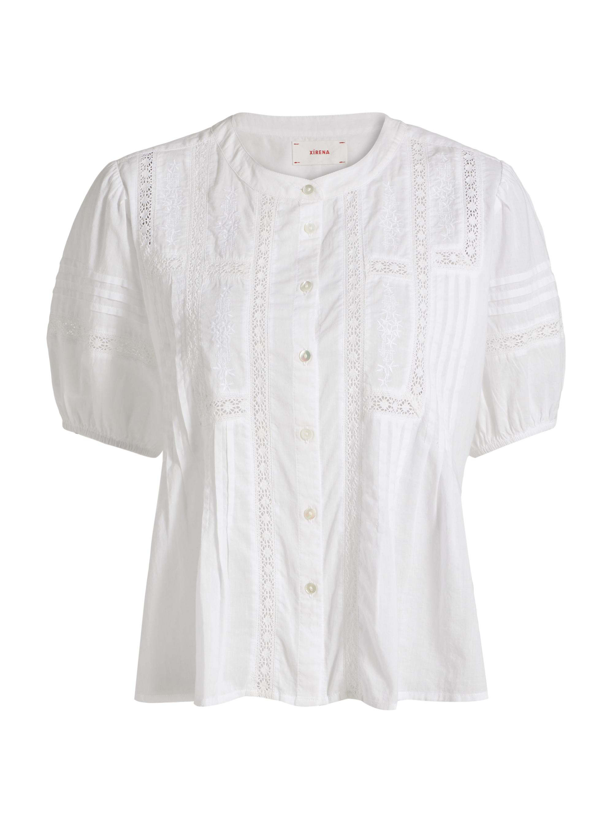 XÍRENA Women's Claudia Eyelet Shirt - White