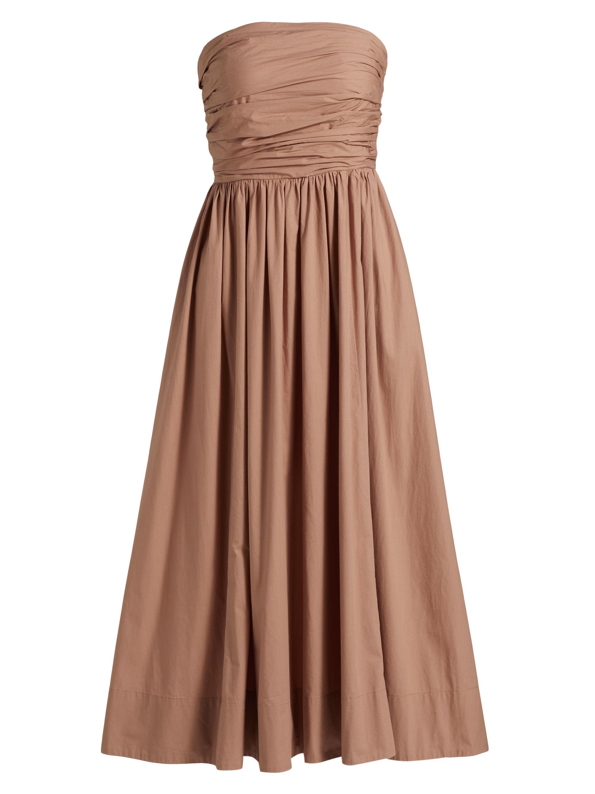 Xirena Women's Clea Strapless Midi-Dress - Cappuccino