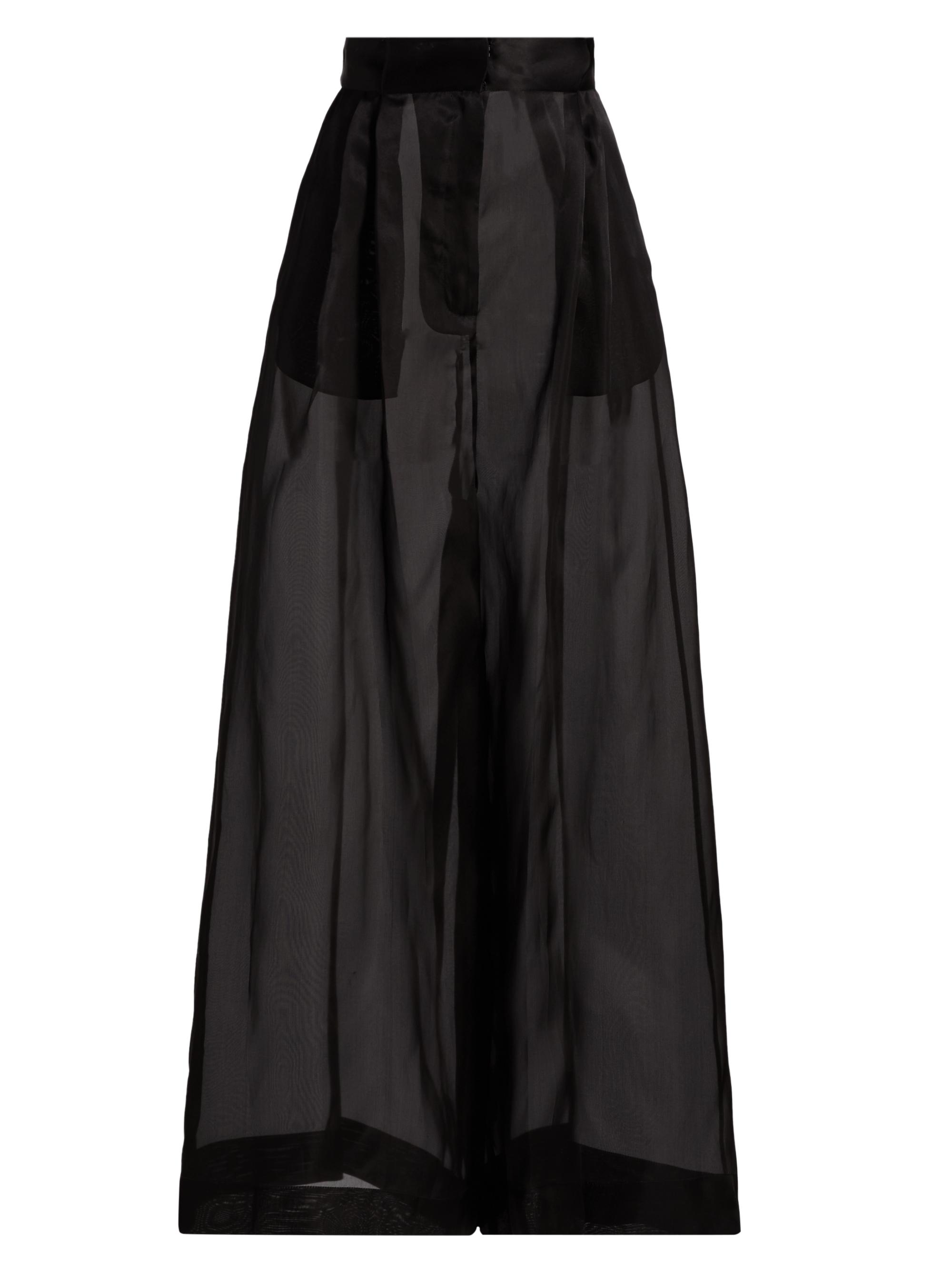 A.W.A.K.E. Mode Women's Silk Organza Wide-Leg Pants - Black