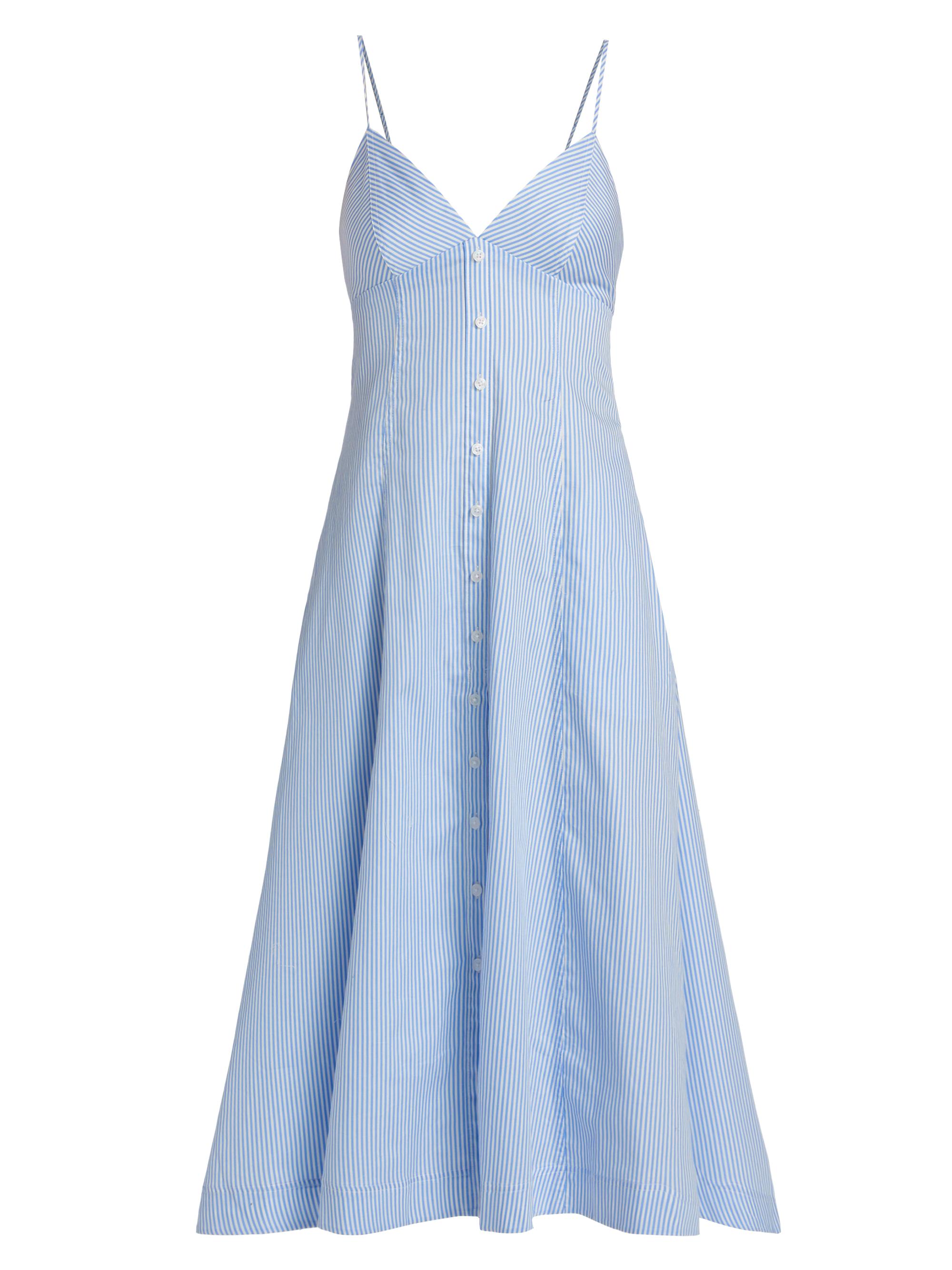 SIMKHAI Women's Honor Cami Midi-Dress - Blue Hydrangea Stripe