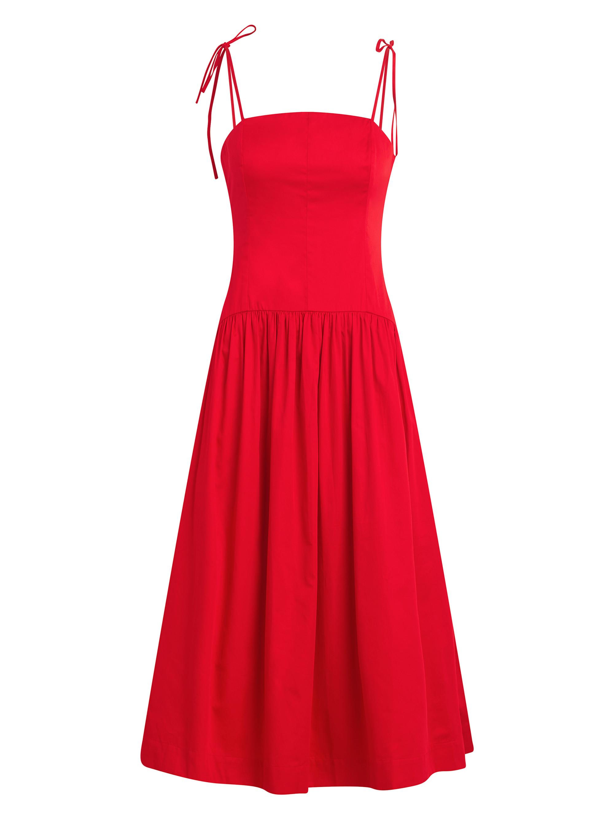 Joe's Jeans Women's The Mara Midi Dress - Cherry Red