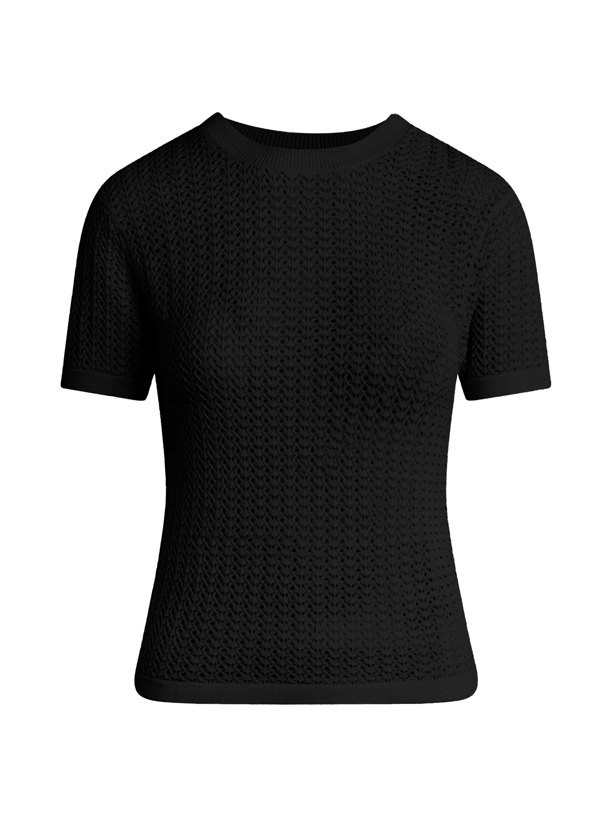 Joe's Jeans Women's The Crochet Baby T-Shirt - Black