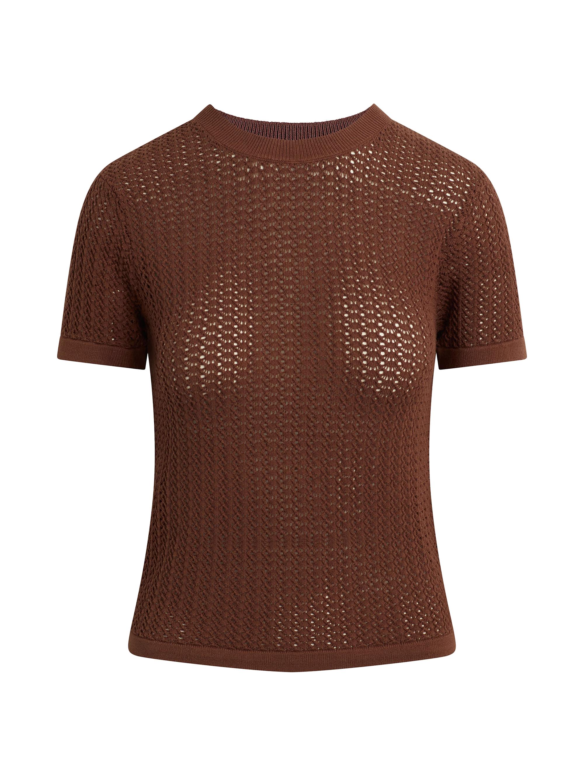 Joe's Jeans Women's The Crochet Baby T-Shirt - Chocolate
