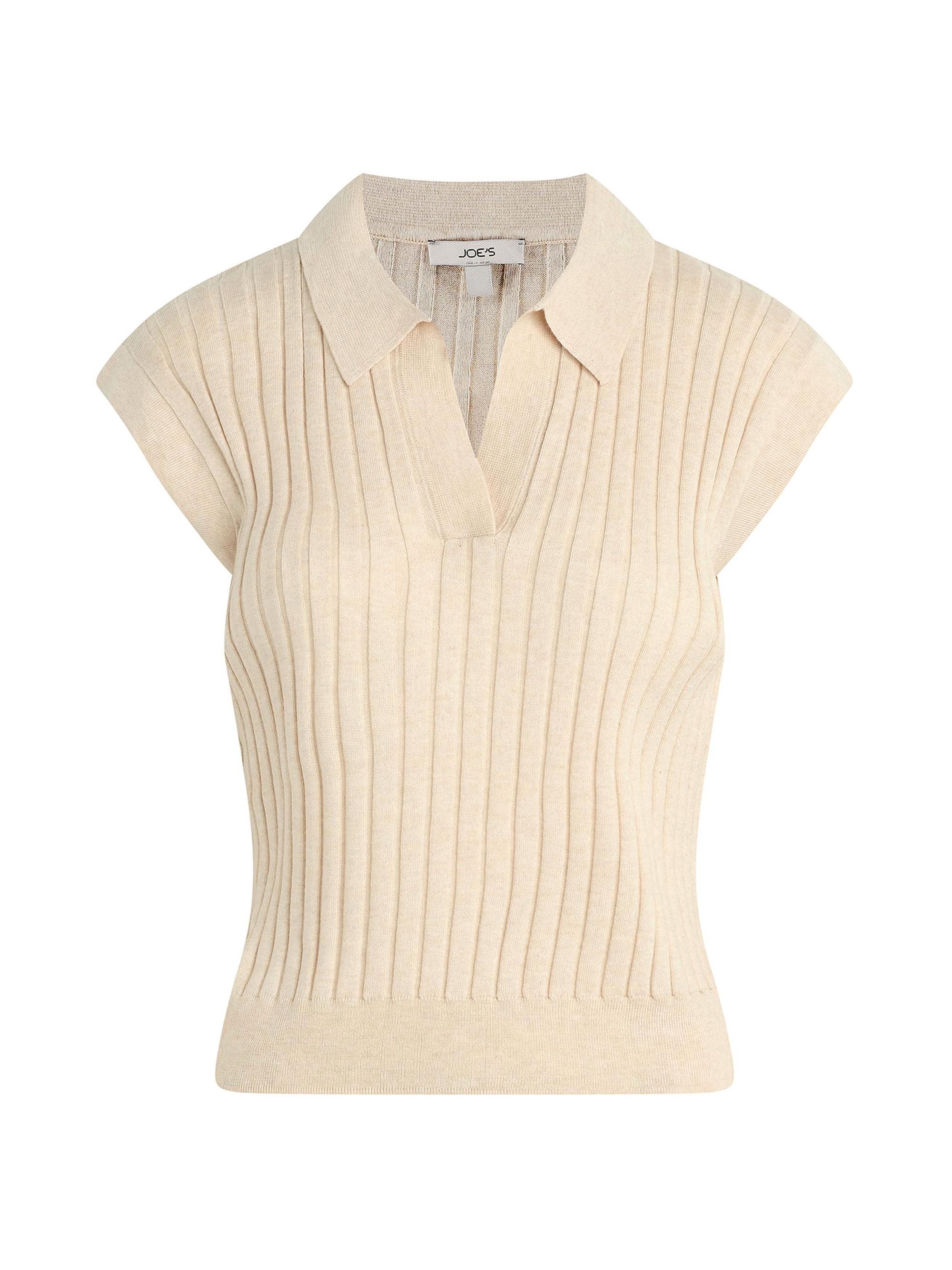 Joe's Jeans Women's The Mal Popover Sweater Vest - Creme Brulee