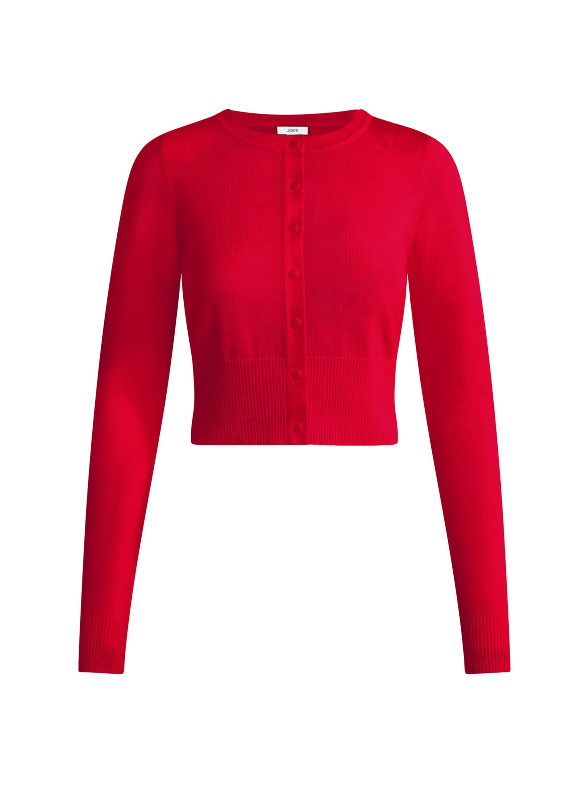 Joe's Jeans Women's The Shrunken Cardigan - Cherry Red