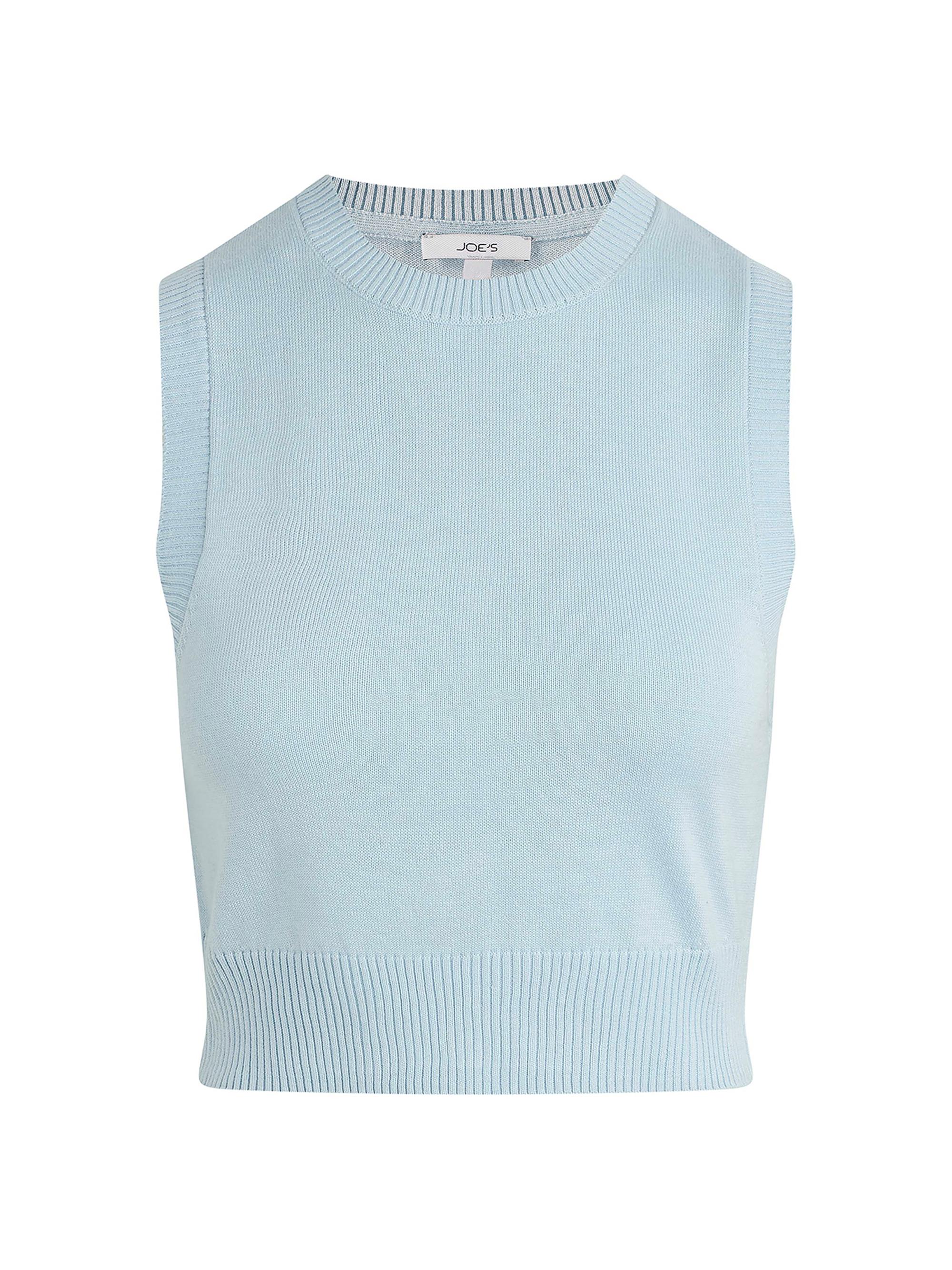Joe's Jeans Women's The Laurel Shrunken Sweater Vest - Sky Blue