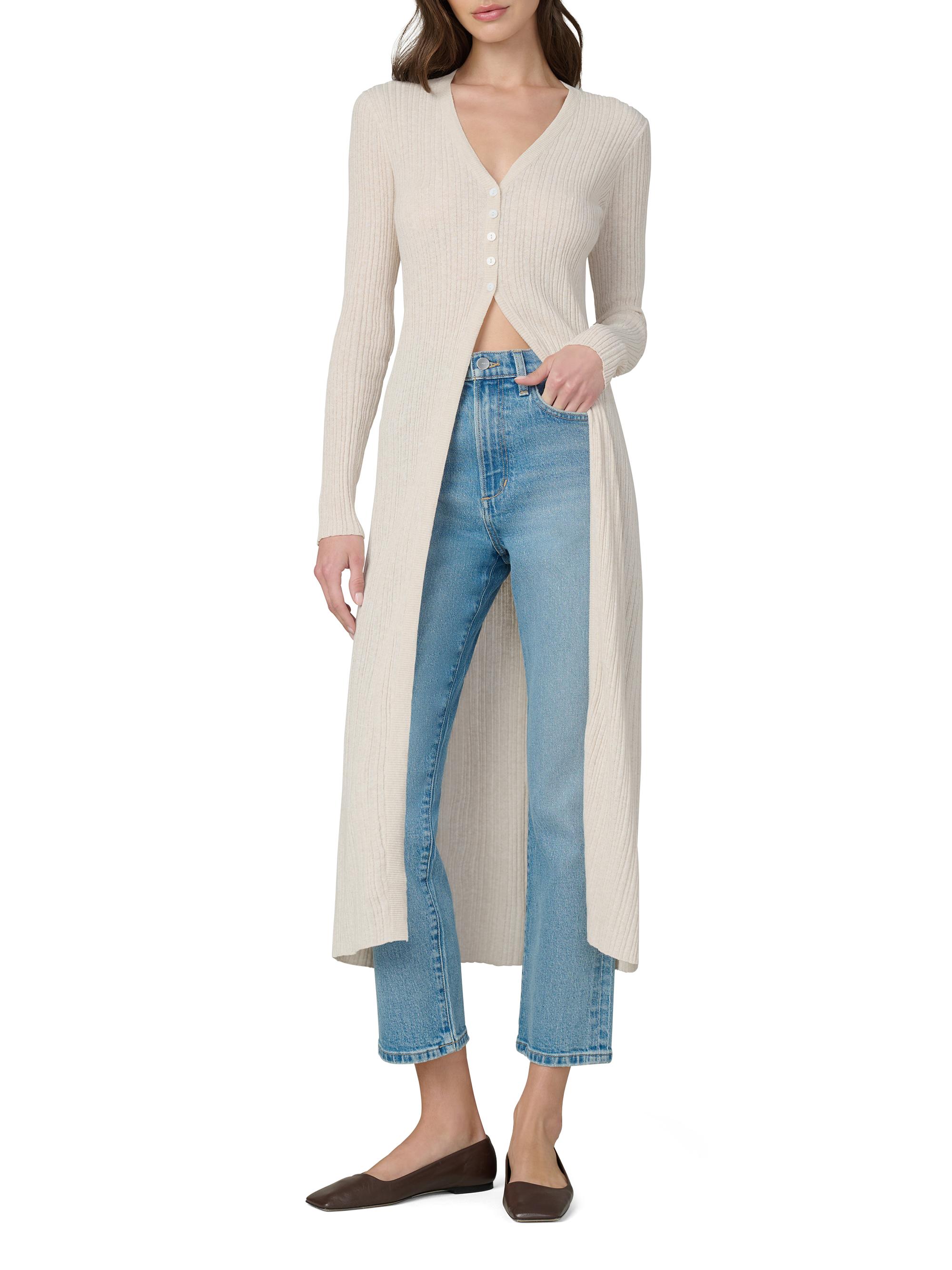 Joe's Jeans The Ira Linen-Blend Knit Duster Cardigan | Saks Fifth