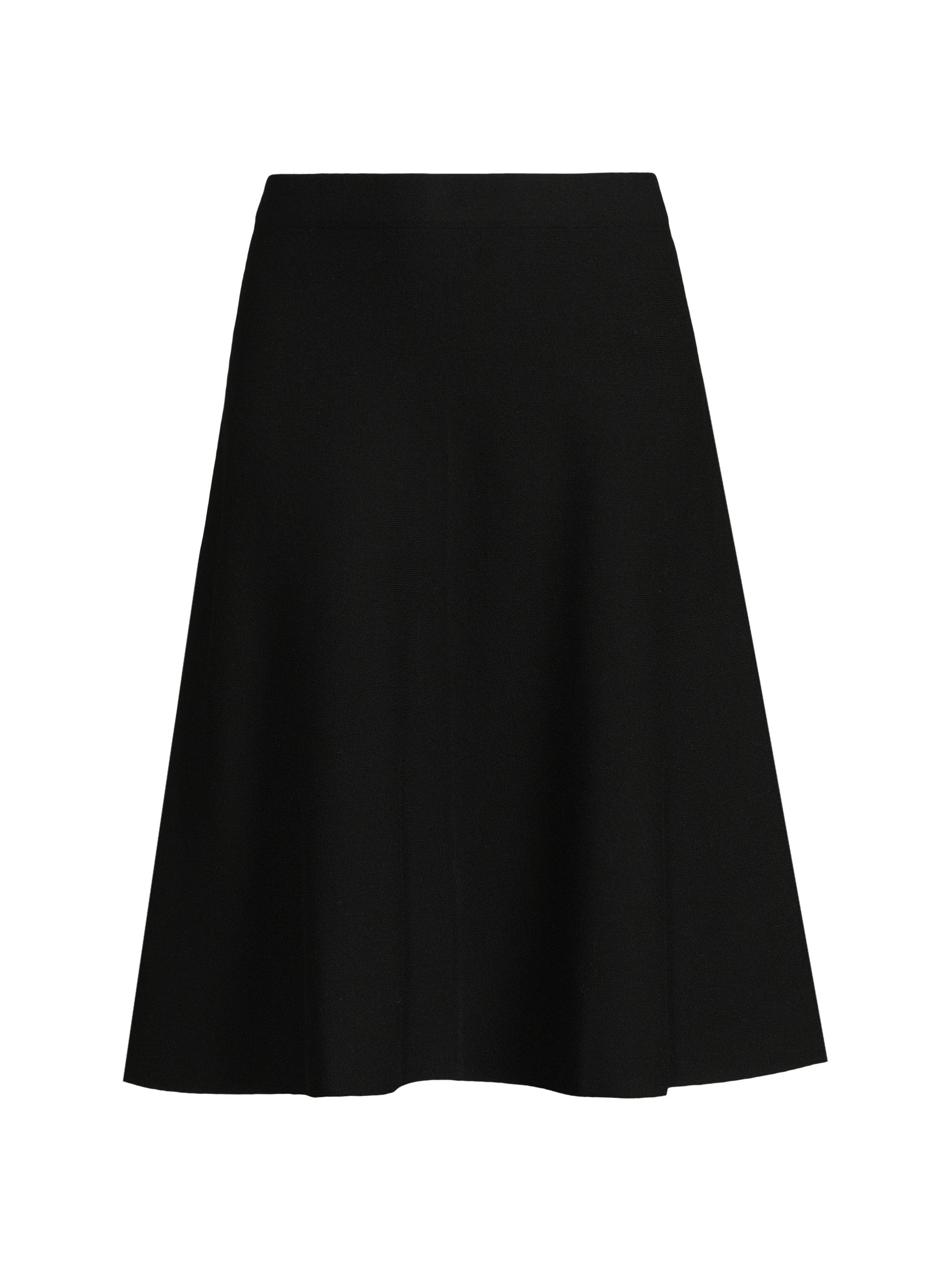 Minnie Rose Women's Fit & Flare Knee-Length Skirt - Black