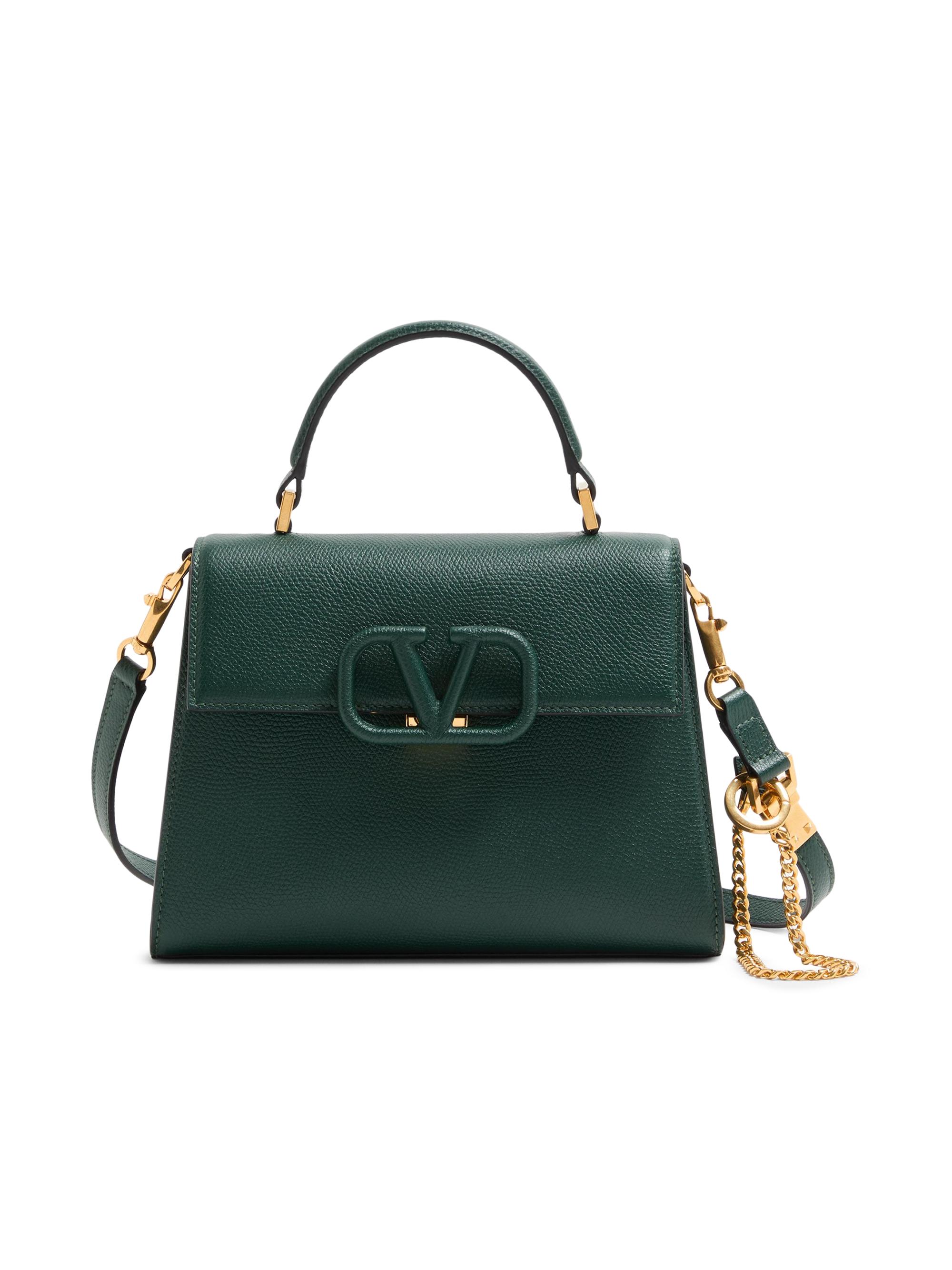 Valentino Garavani Women's  VSling Grainy Calfskin Handbag - English Green