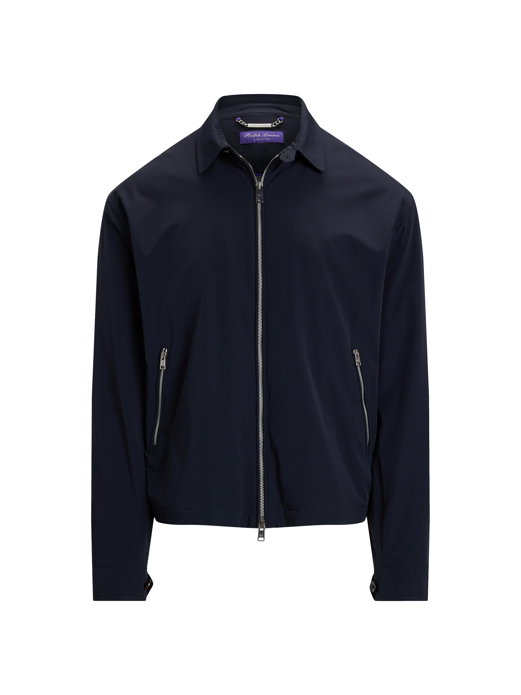 Giorgio Armani Suede Knit Full-Zip Jacket | Saks Fifth Avenue