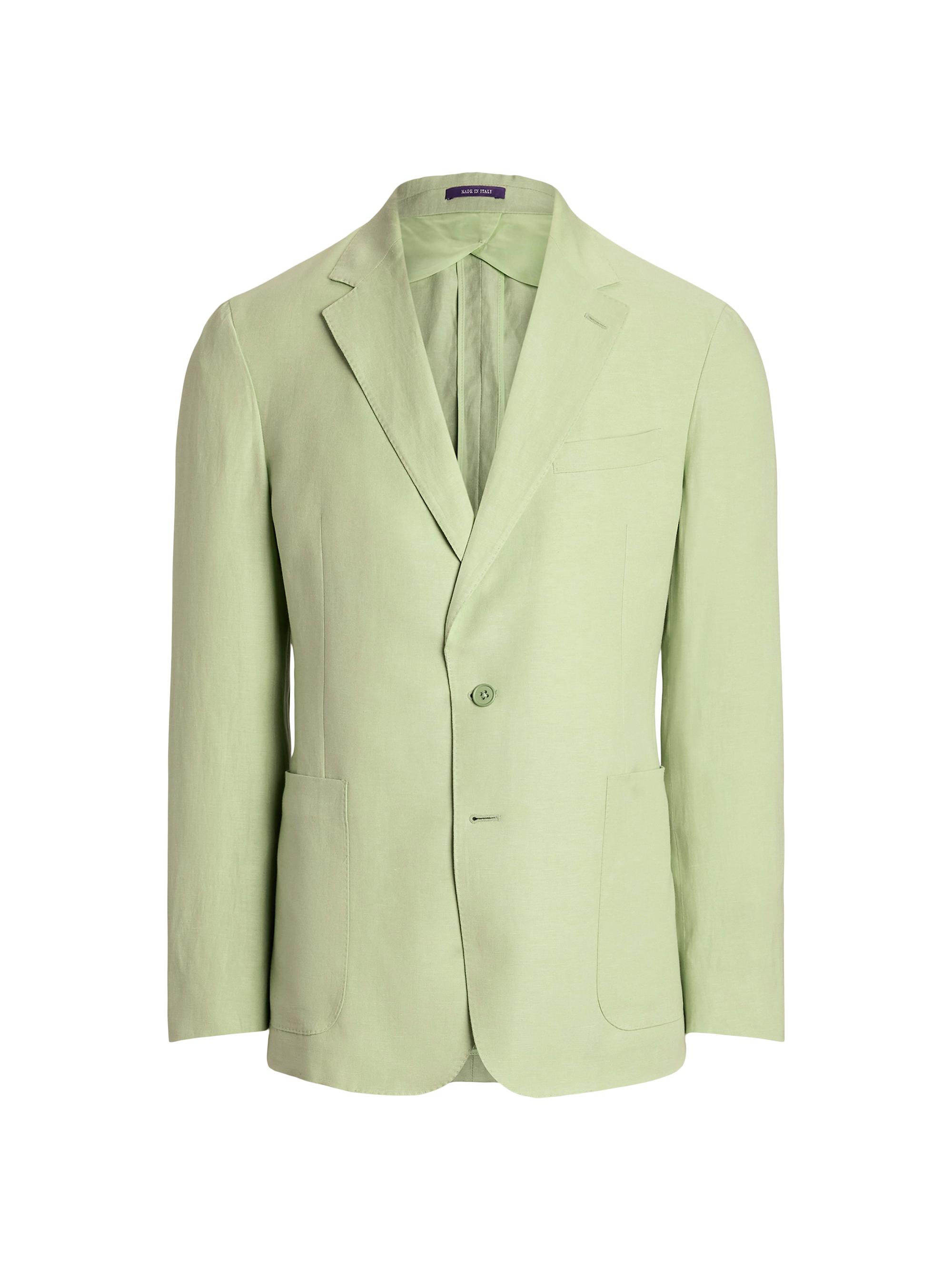 Ralph Lauren Purple Label Hadley Hand-Tailored Silk-Linen Jacket