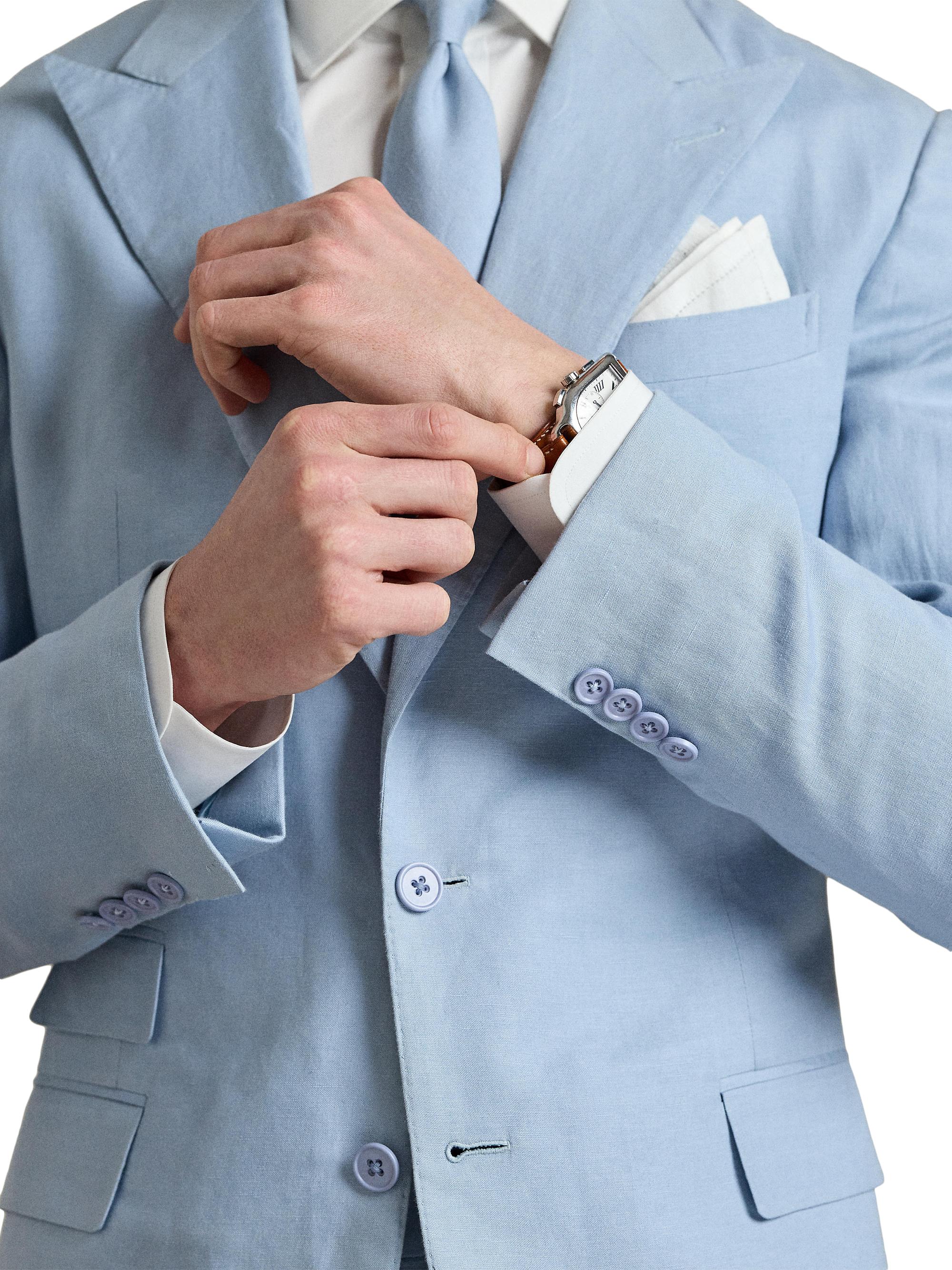 Ralph Lauren Purple Label Kent Hand-Tailored Silk-Linen Jacket