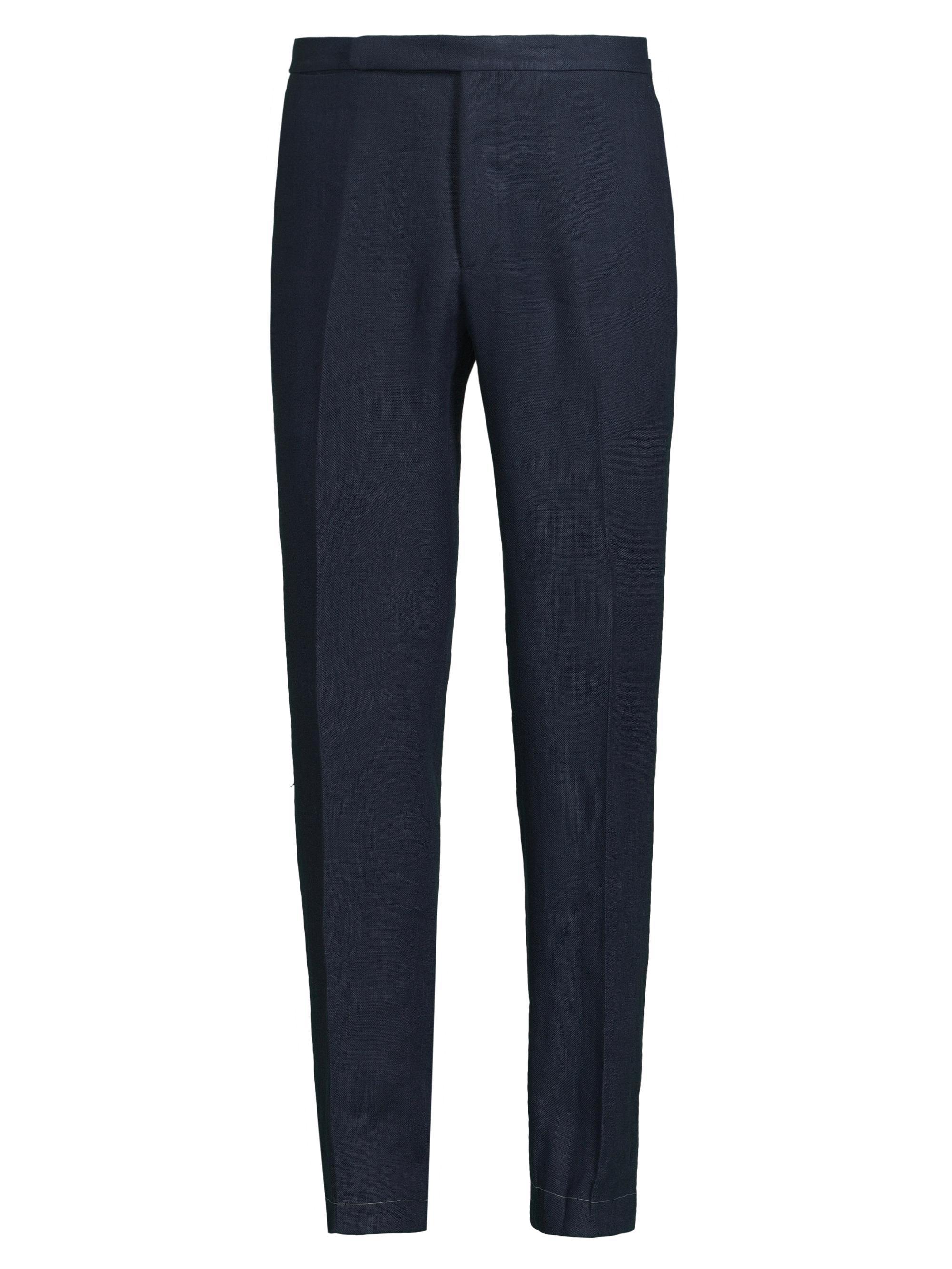 Ralph Lauren Purple Label Hand-Tailored Herringbone Suit Trousers