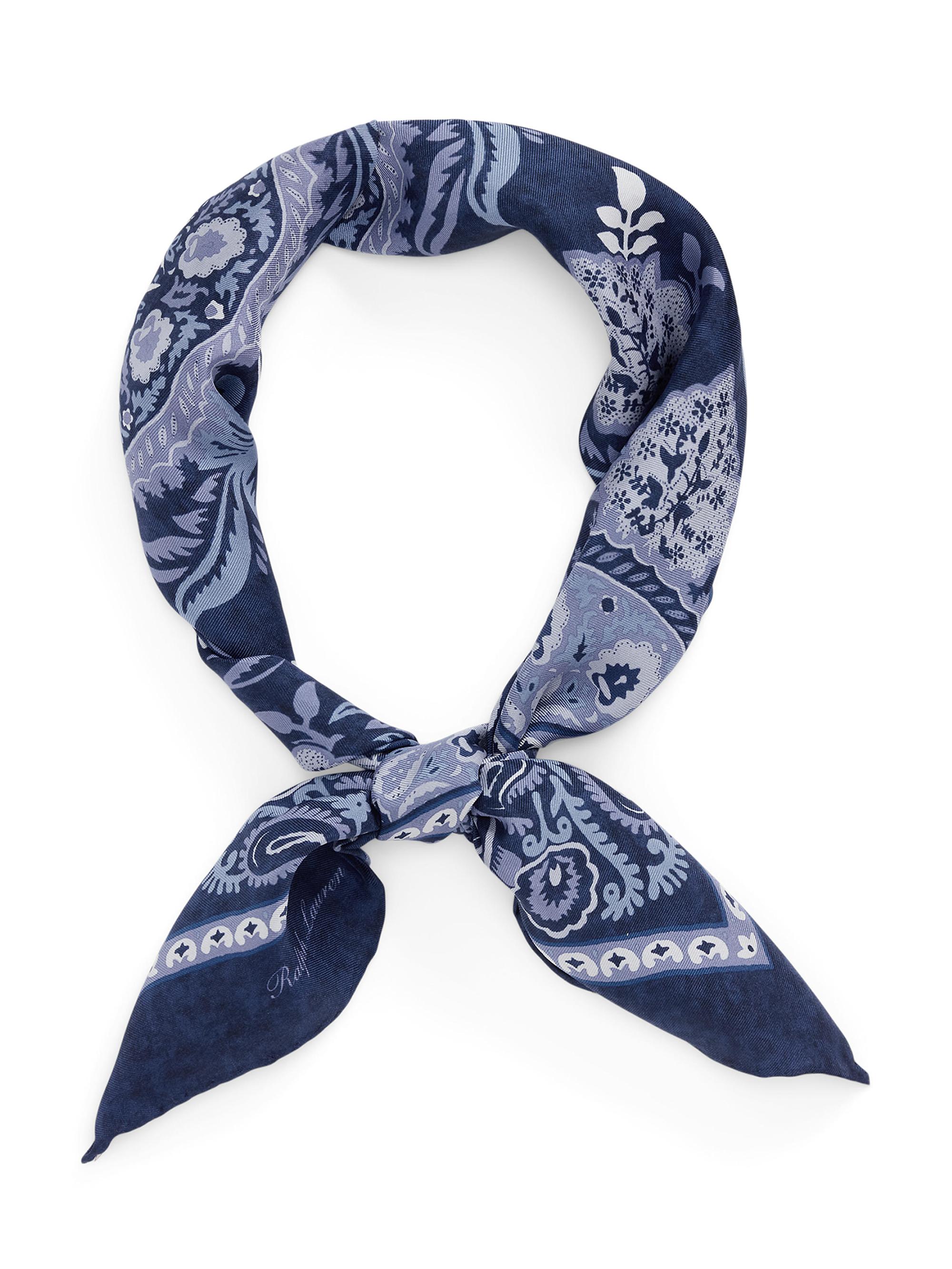 Ralph Lauren Purple Label Men's Maiori Choppa Silk Neckerchief - Blue Tonal