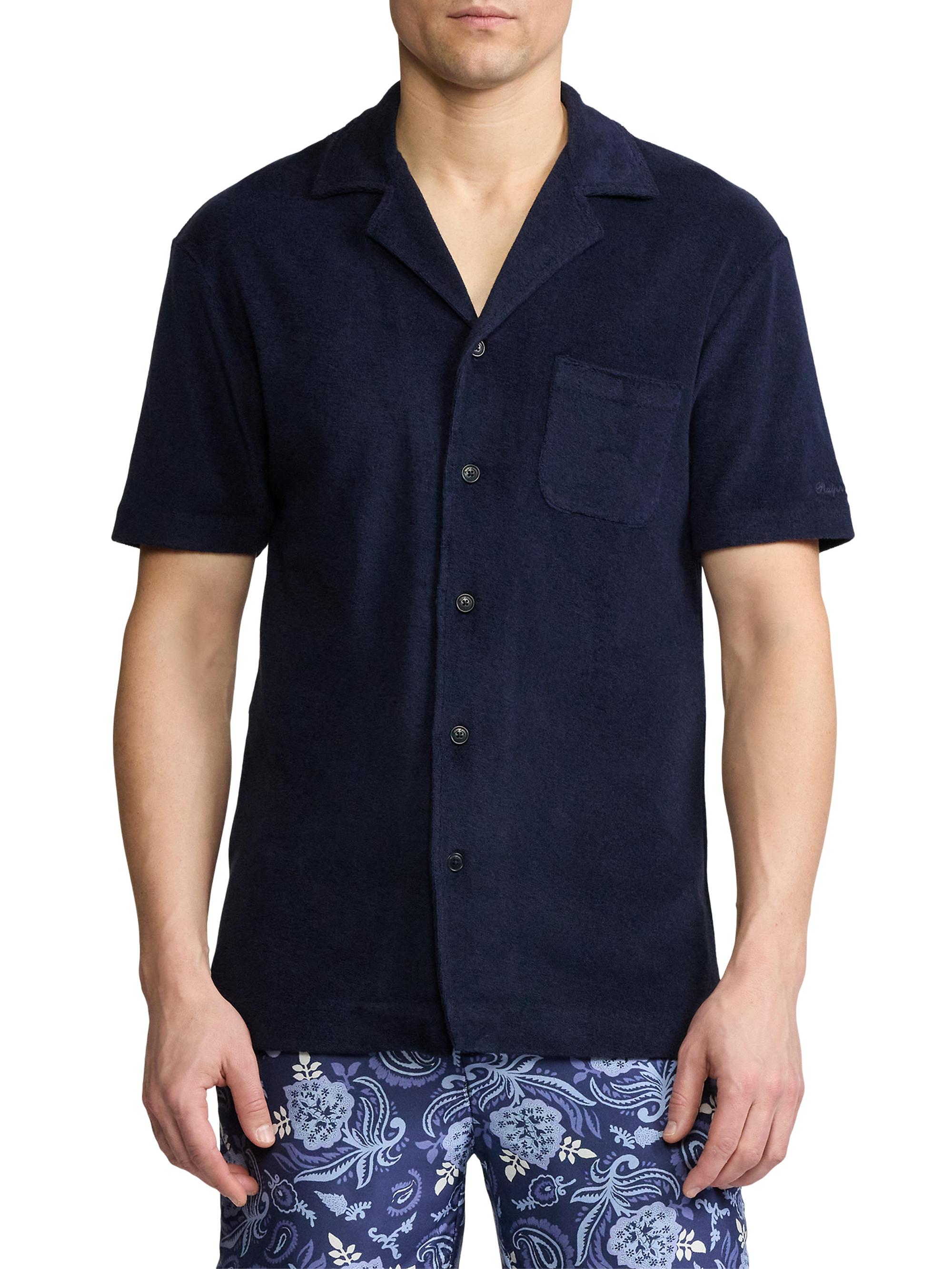 Ralph Lauren Purple Label Riviera Terry Camp Shirt | Saks