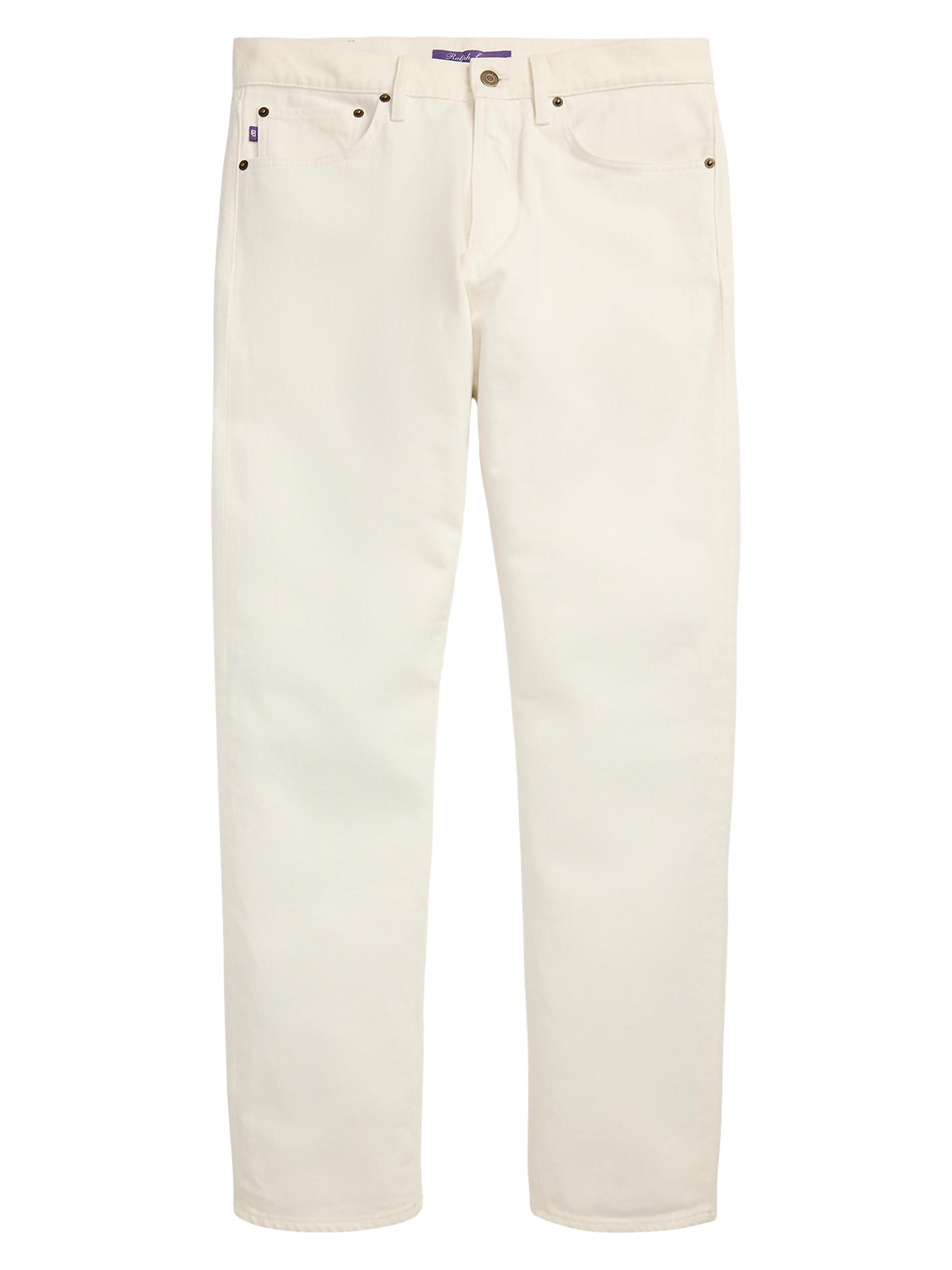 Ralph Lauren Purple Label Men's Slim-Fit Stretch Jeans - Glacial White