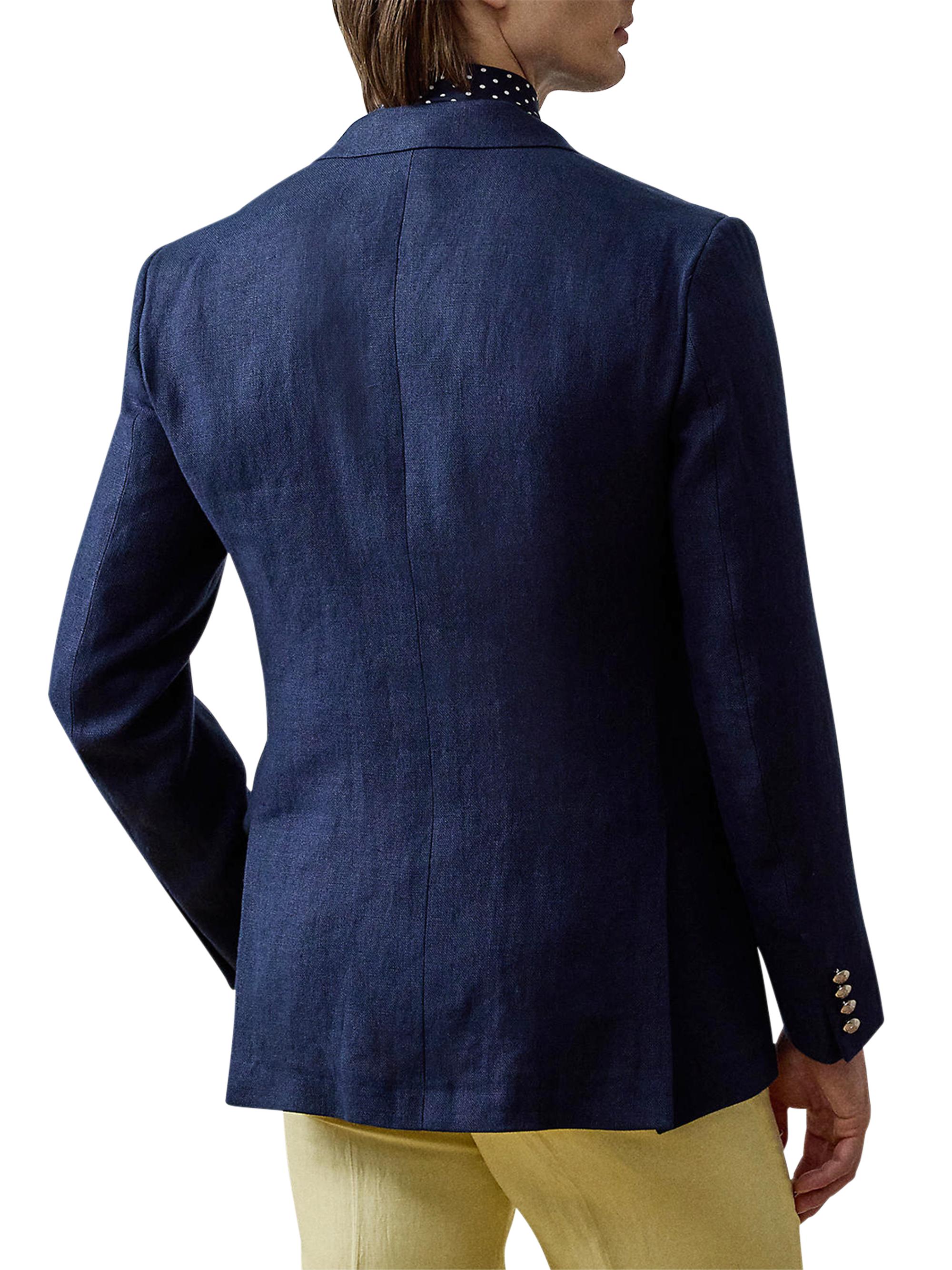 Ralph Lauren Purple Label Kent Hand-Tailored Linen Suit Jacket
