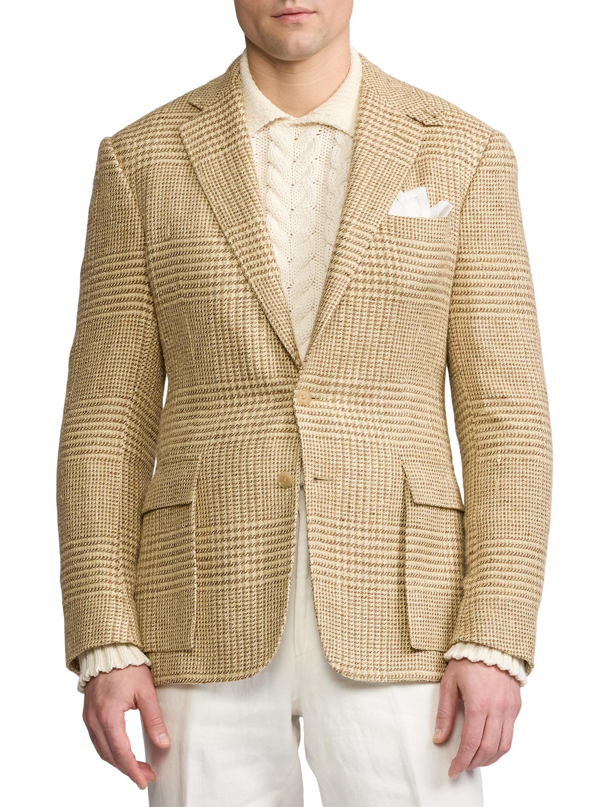 Ralph Lauren Purple Label Kent Hand-Tailored Glen Plaid Sportcoat