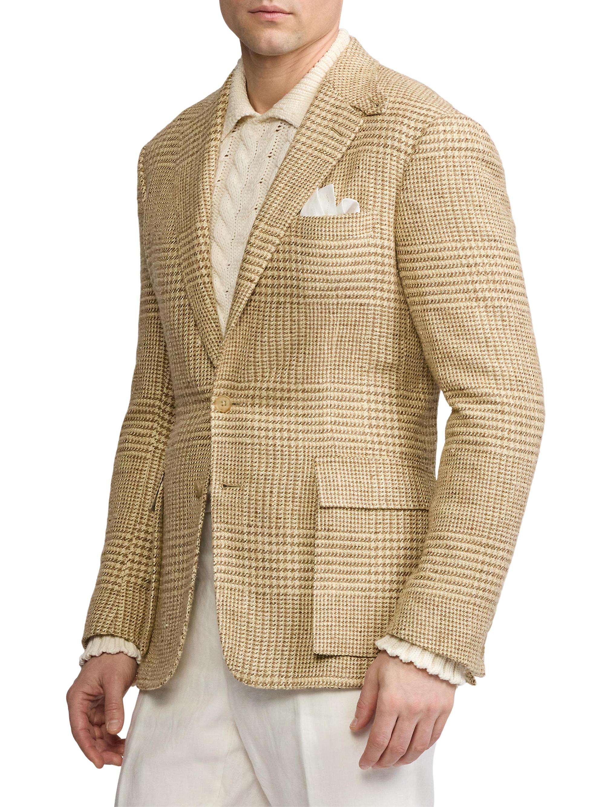 Ralph Lauren Purple Label Kent Hand-Tailored Glen Plaid Sportcoat