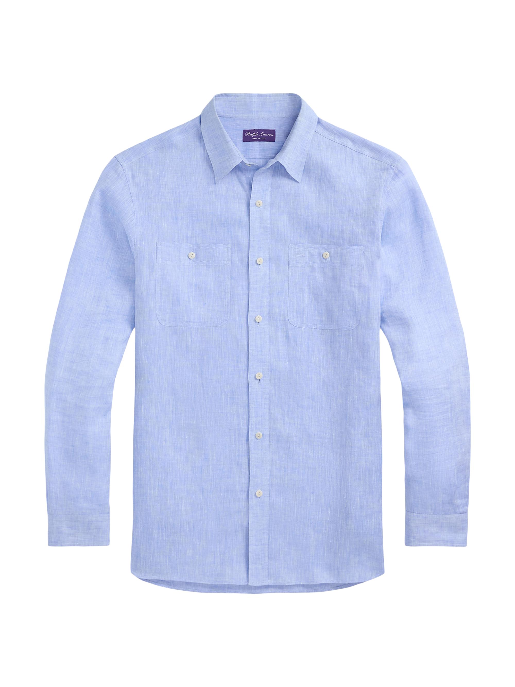Ralph Lauren Purple Label Men's Linen Chambray Shirt - Chambray Linen