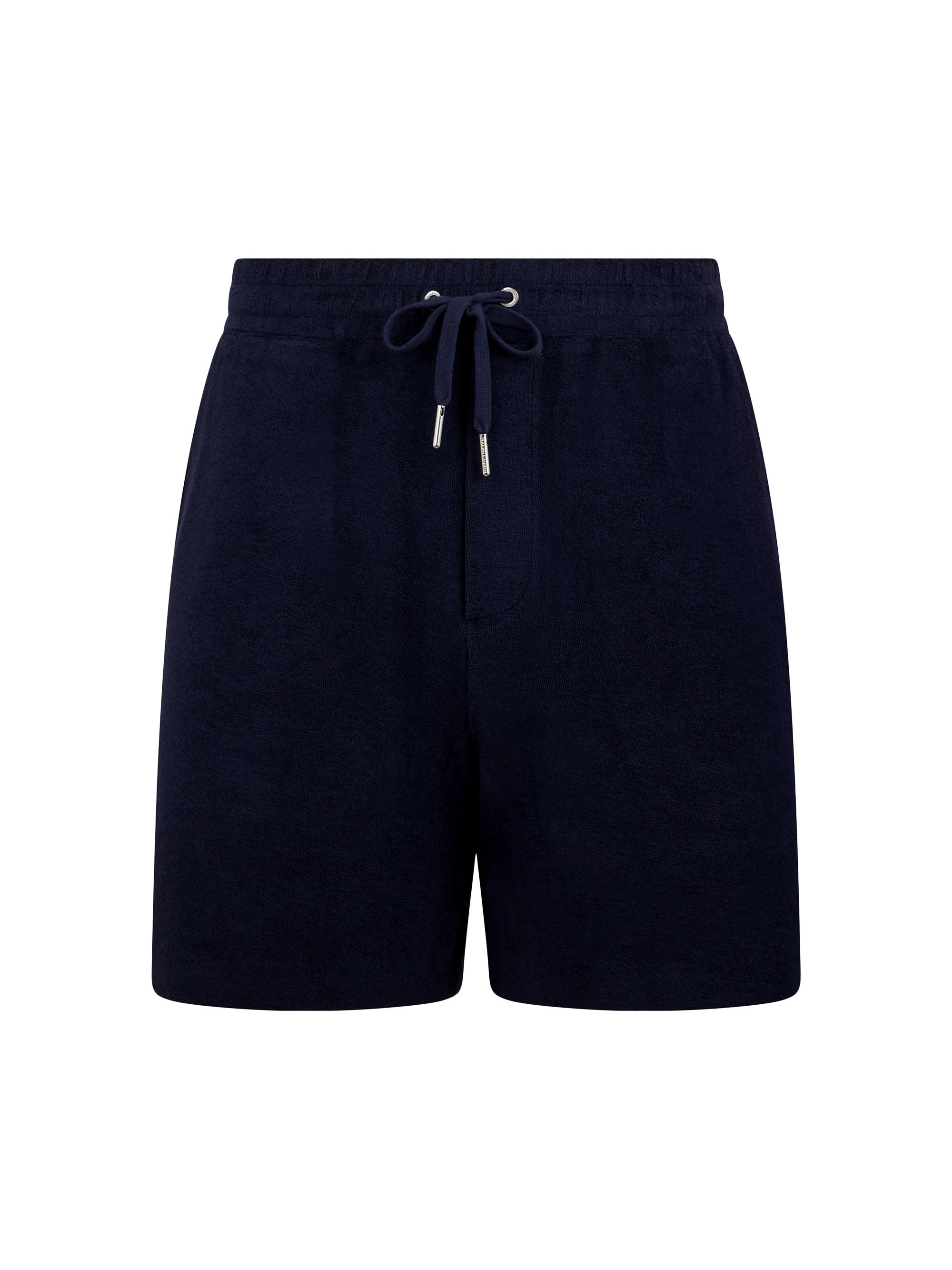 Ralph Lauren Purple Label Men's Riviera Terry Drawstring Shorts - Classic Chairman Navy