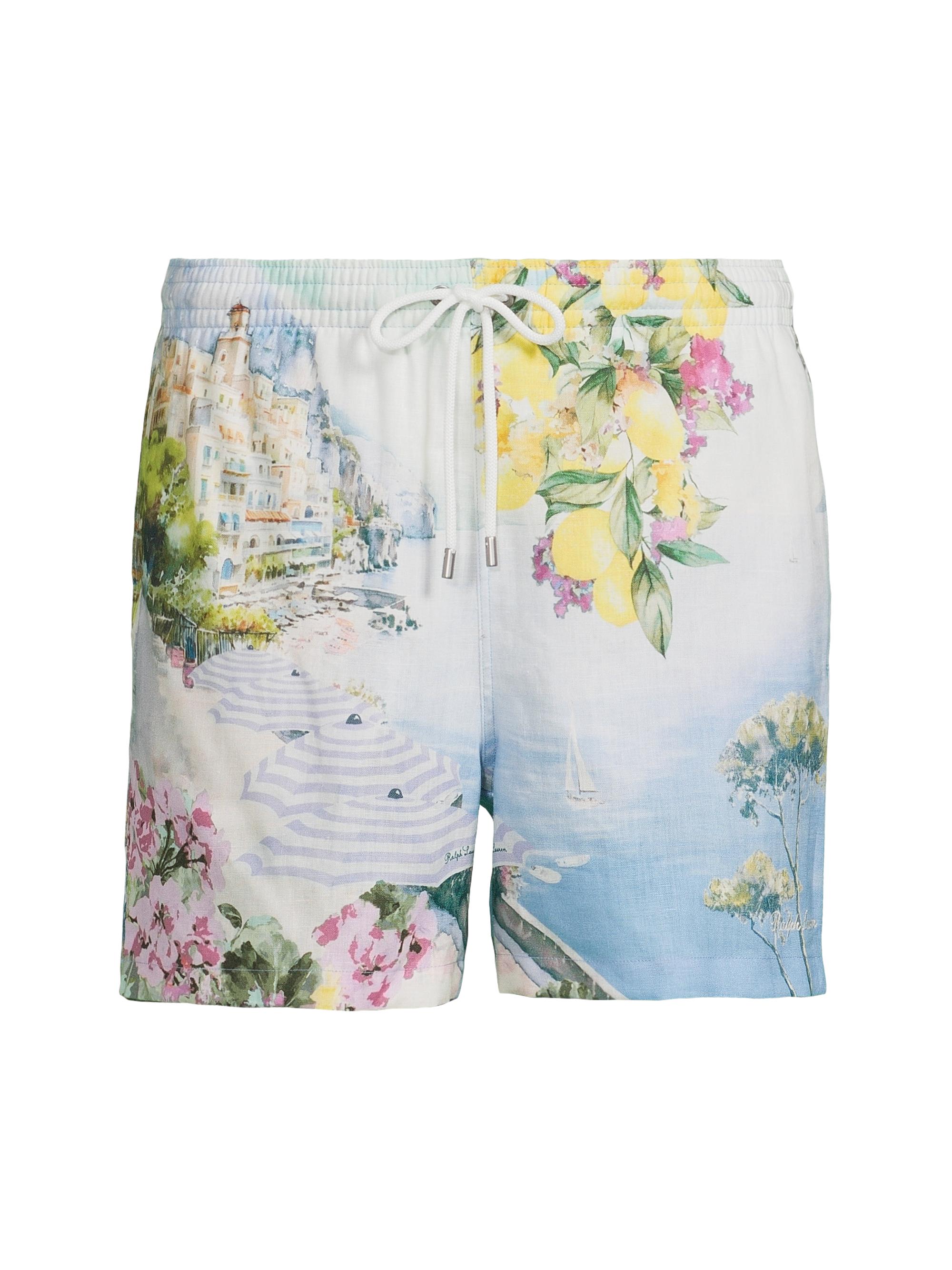 Ralph Lauren Purple Label Men's 4.5''Amalfi Linen Swim Trunks