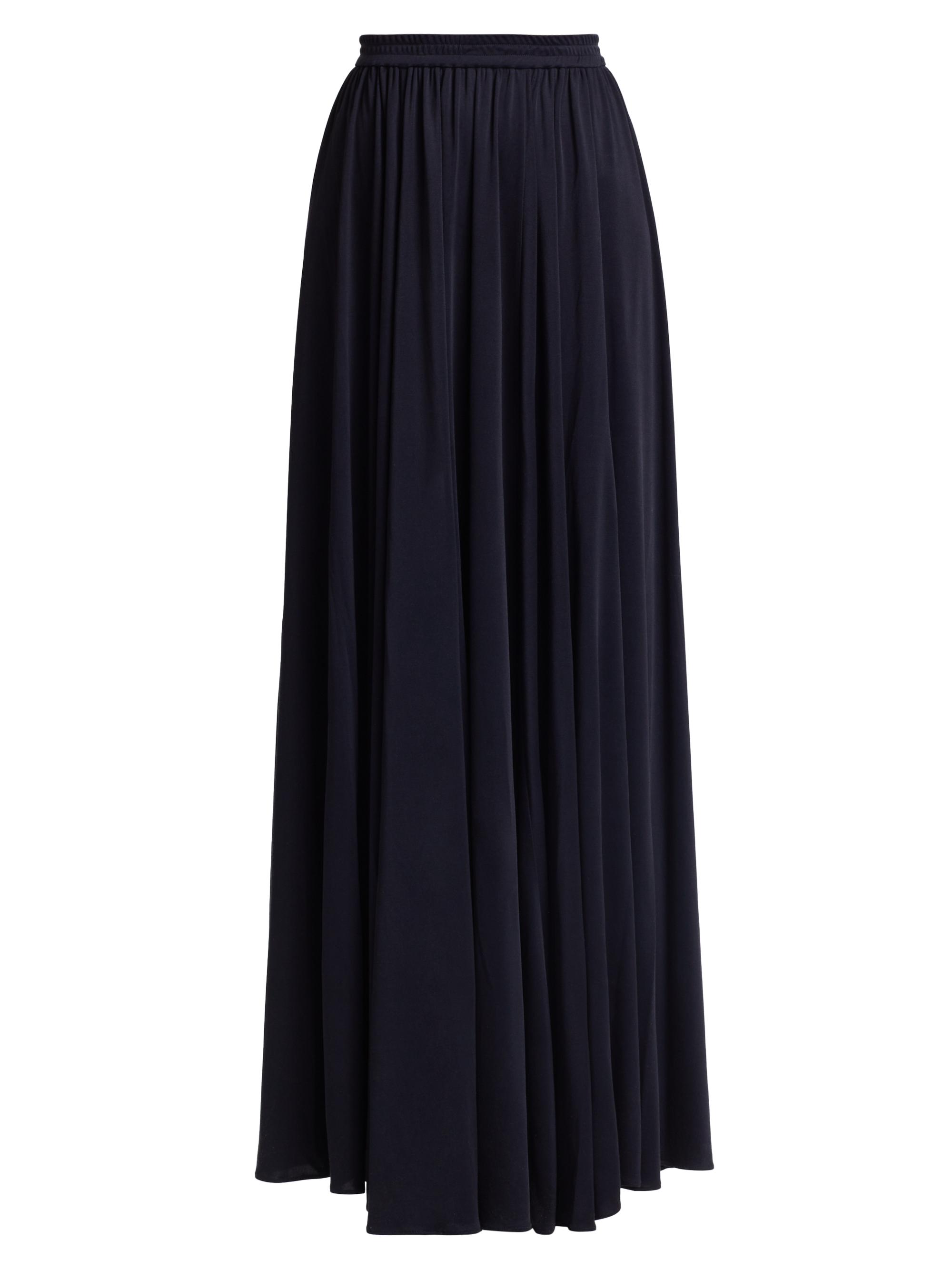 Heirlome Women's Serena Silk Jersey Maxi Skirt - Midnight