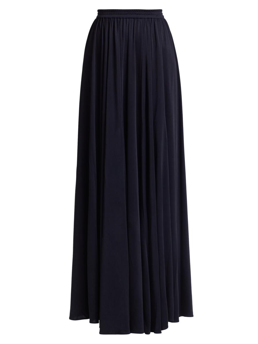 Heirlome Women's Serena Silk Jersey Maxi Skirt In Blue