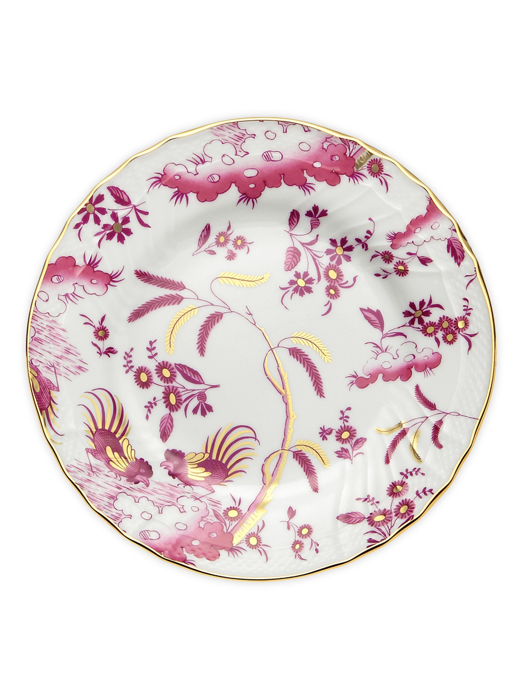 Ginori 1735 Oro Di Doccia Plate Collection - Magenta Dessert Plate