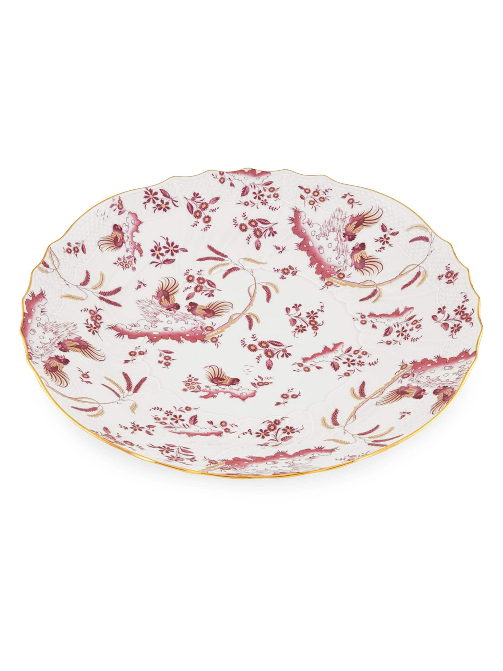 Ginori 1735 Oro di Doccia Round Flat Plate - Giada