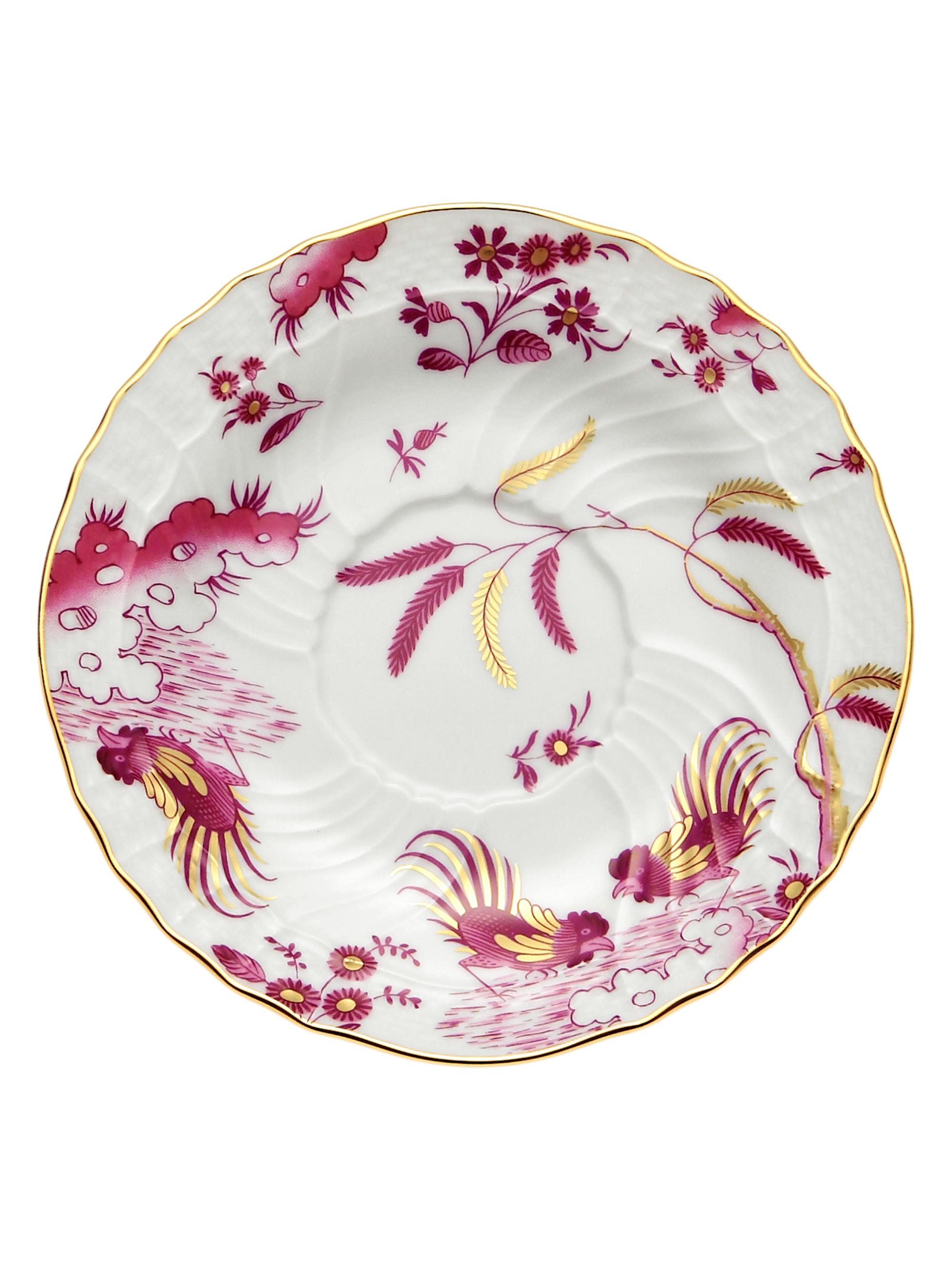 Ginori 1735 Oro di Doccia Tea Saucer - Magenta