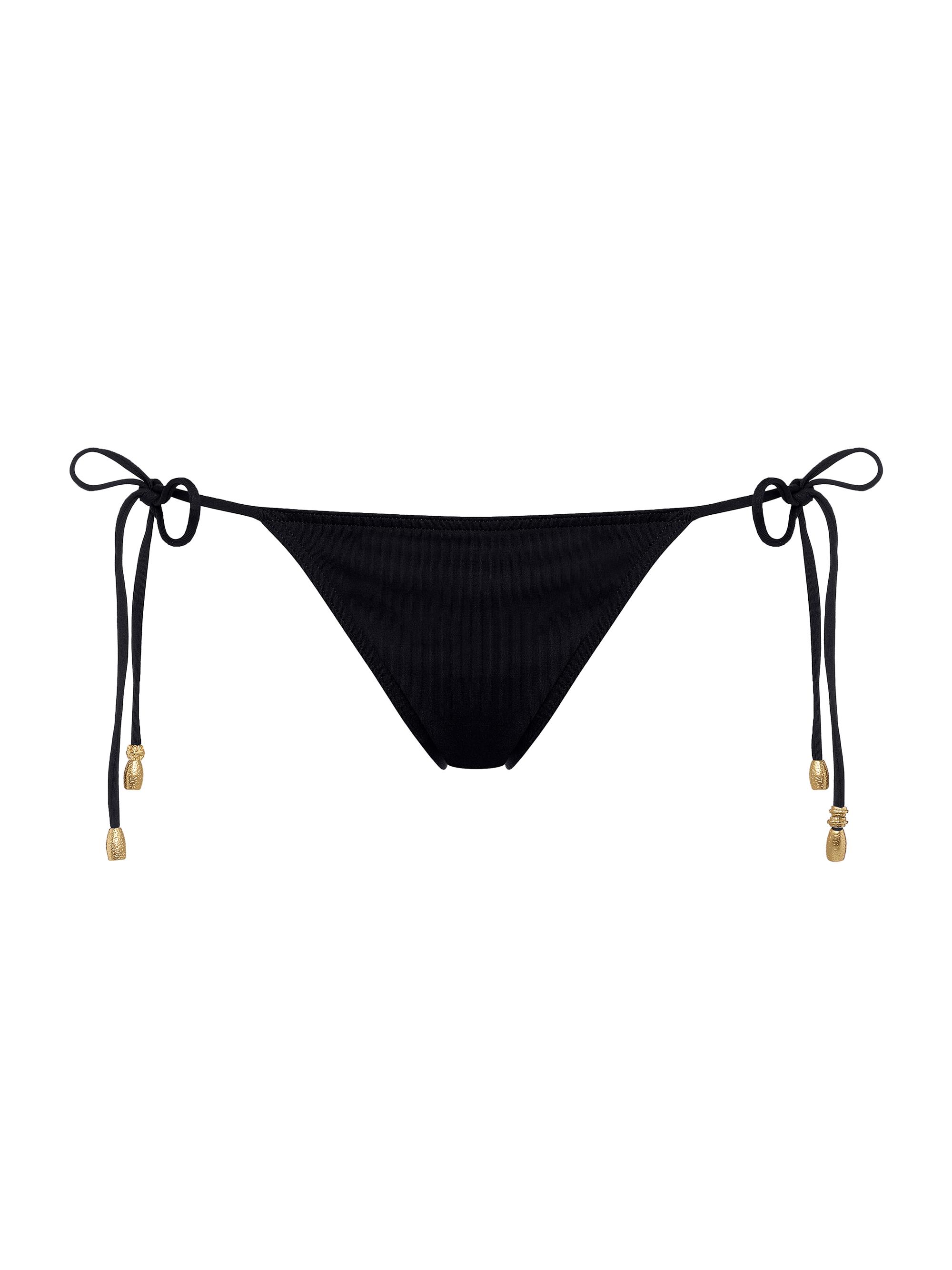 ERES Women's Exquise Beaded Side-Tie Bikini Bottom - Black